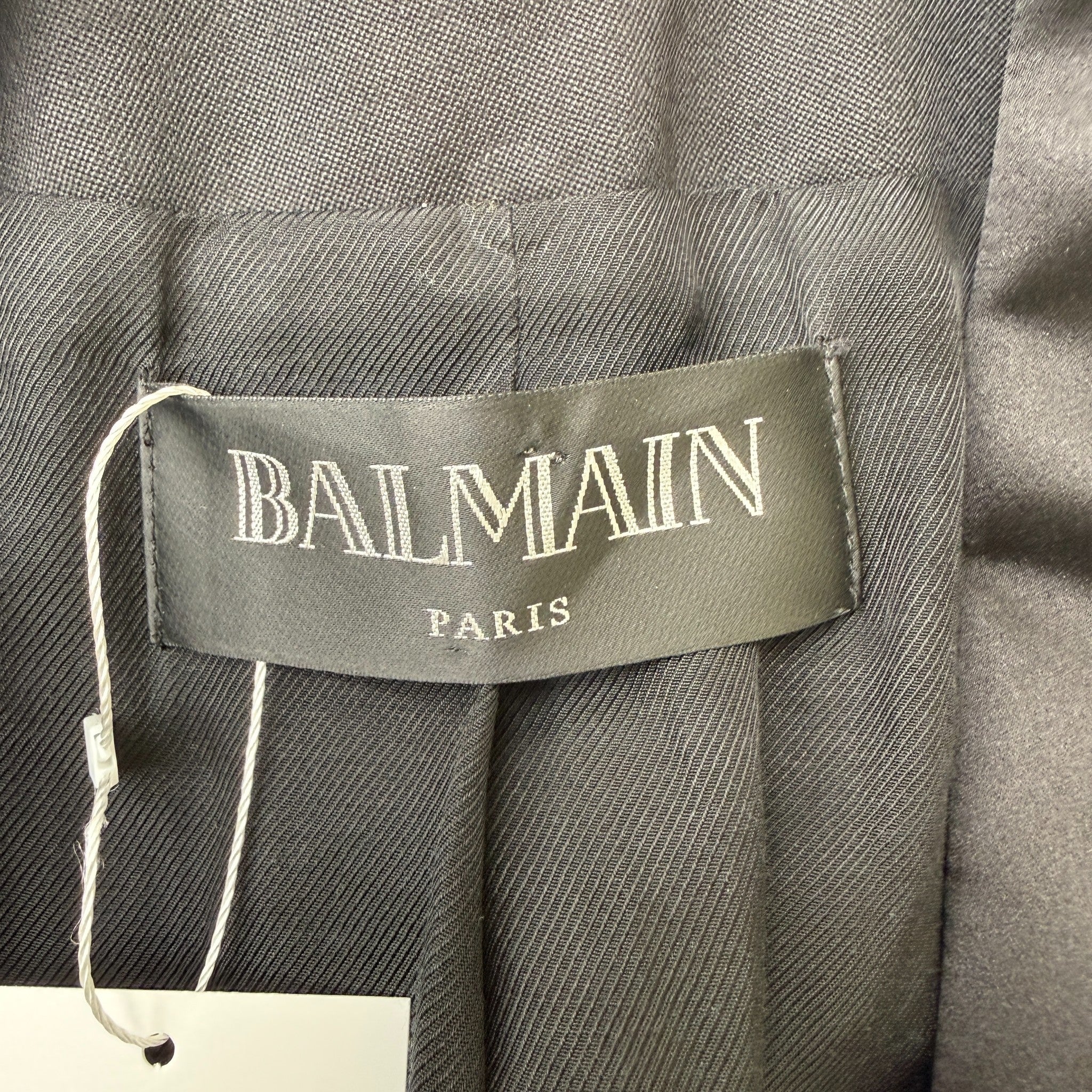 Women's Double Breasted Belted Blazer Jacket Black Size IT 38 / UK 6