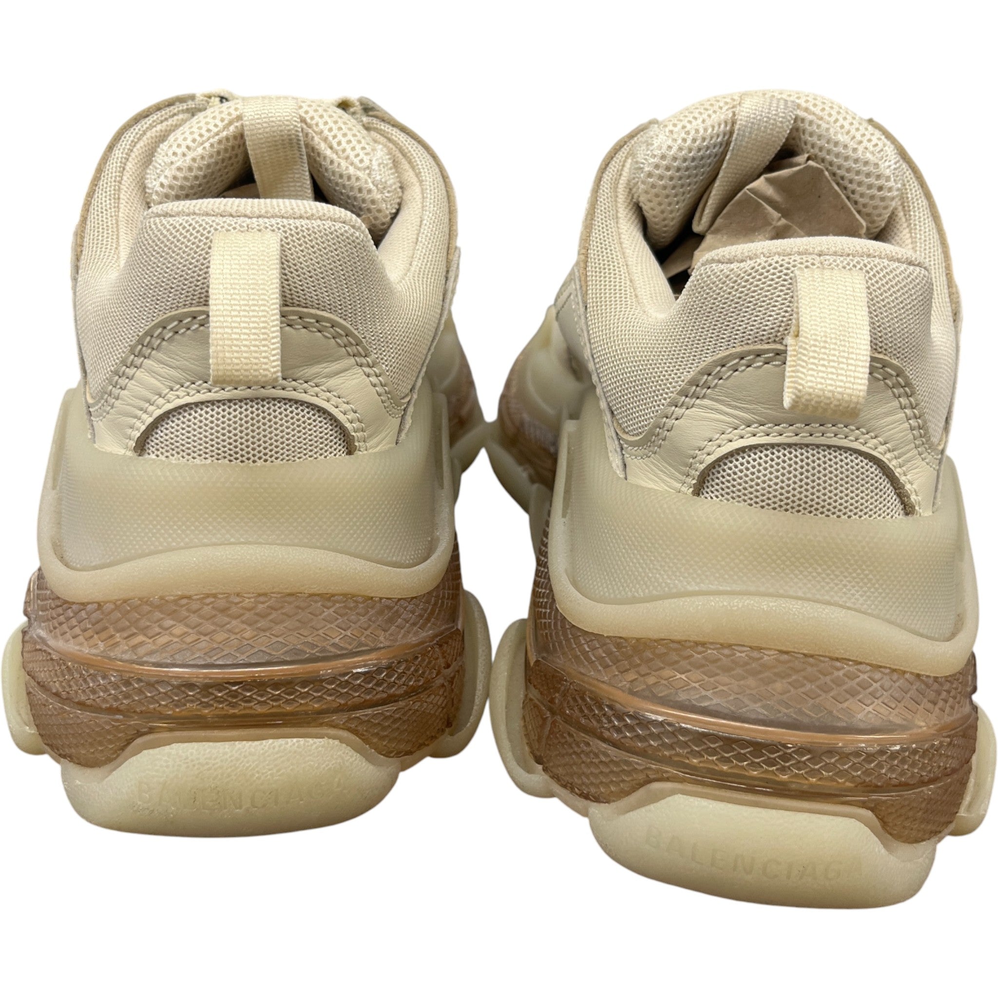 Women's Triple S Low Trainers Beige Size EU 37 / UK 4