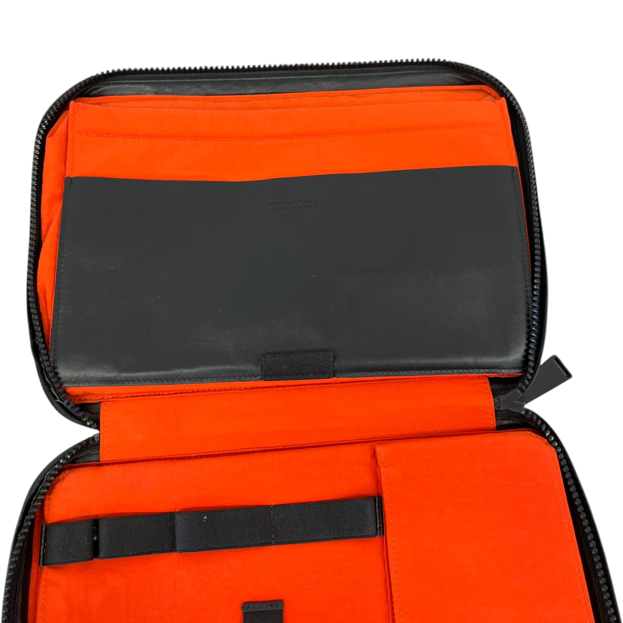 Men's Intrecciato Travel Case Pouch Black