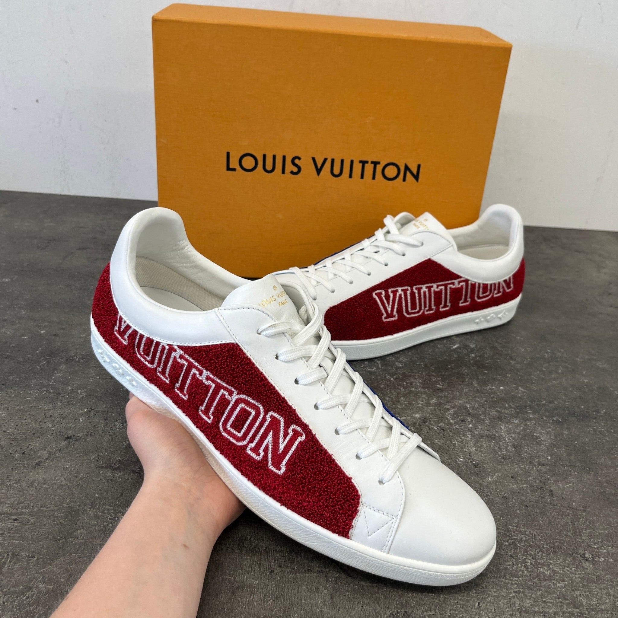 Men's Luxembourg Low Trainers White Size EU 45.5 / UK 11.5