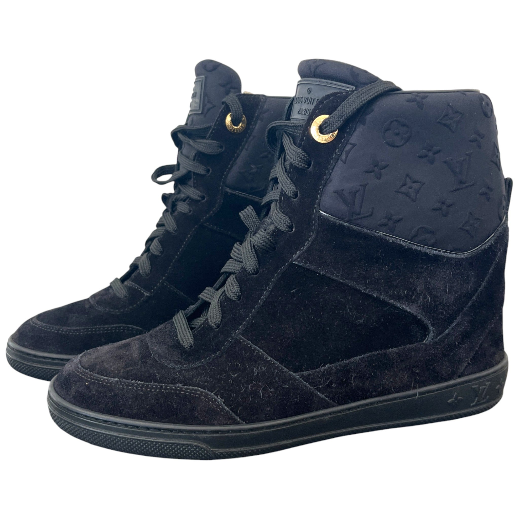 Women's Millenium Wedge High Trainers Black Size EU 37 / UK 4