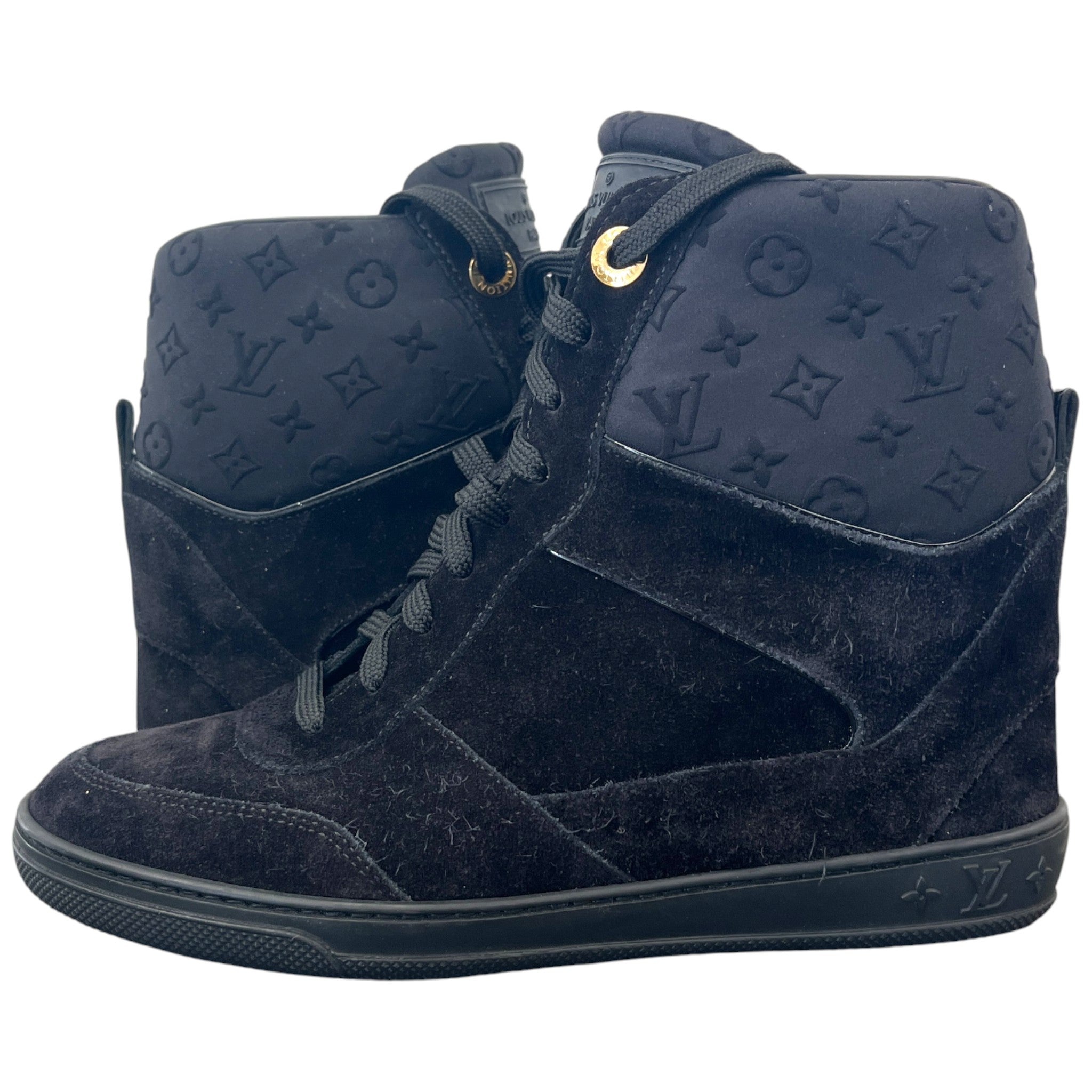 Women's Millenium Wedge High Trainers Black Size EU 37 / UK 4