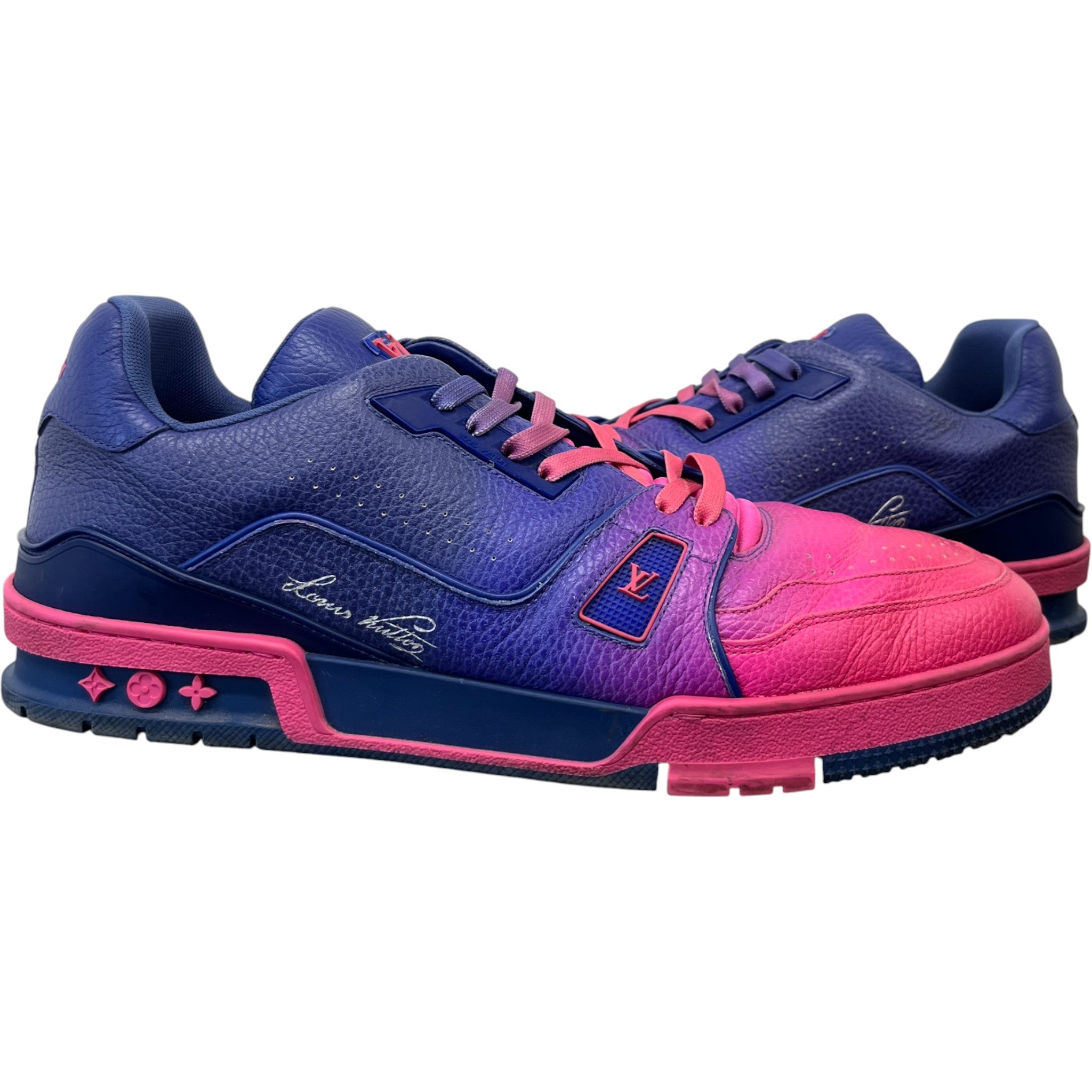 Men's Lv Ombre Low Trainers Pink Size EU 45 / UK 11