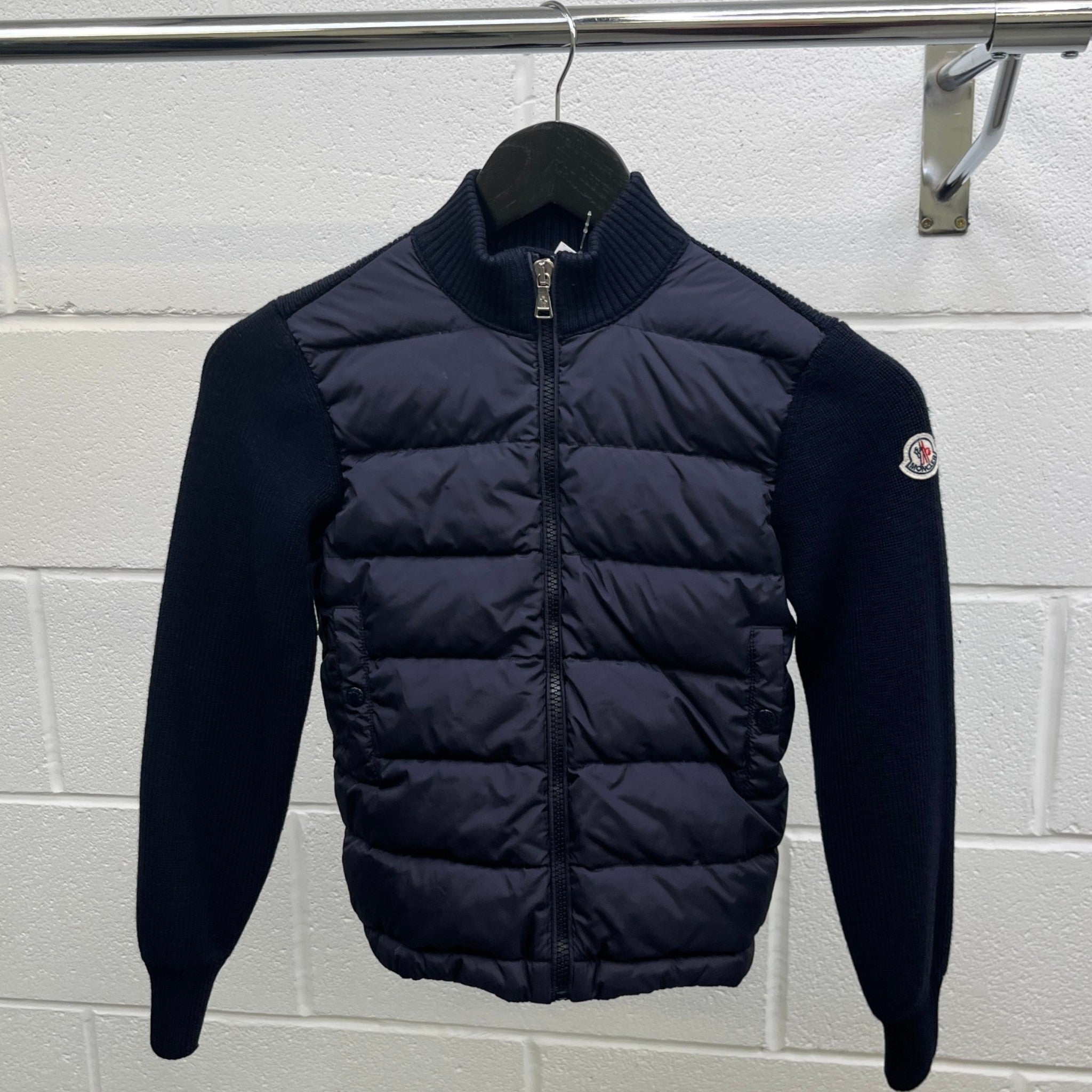 Men's Maglione Tricot Cardigan Kids Age 10 Jacket Navy Size XXS