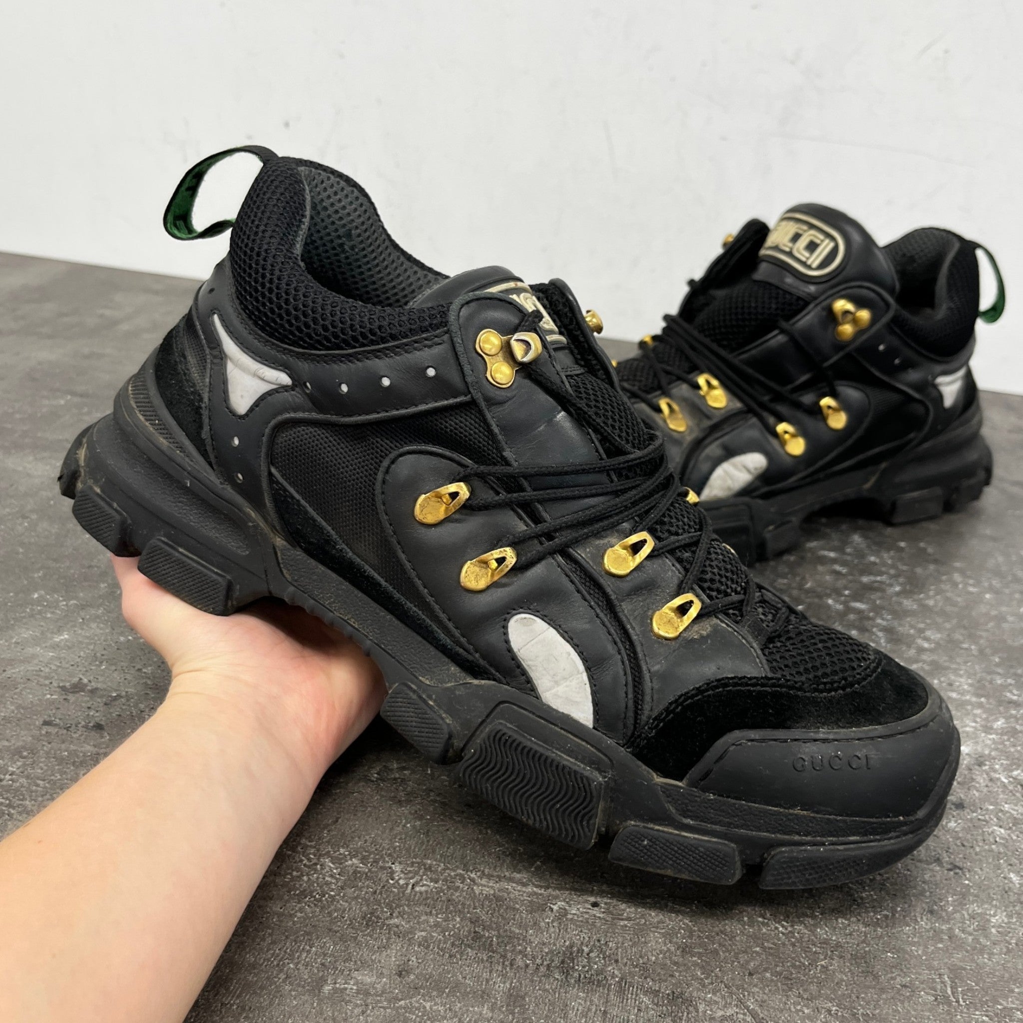 Men's Flashtrek Low Trainers Black Size EU 45 / UK 11