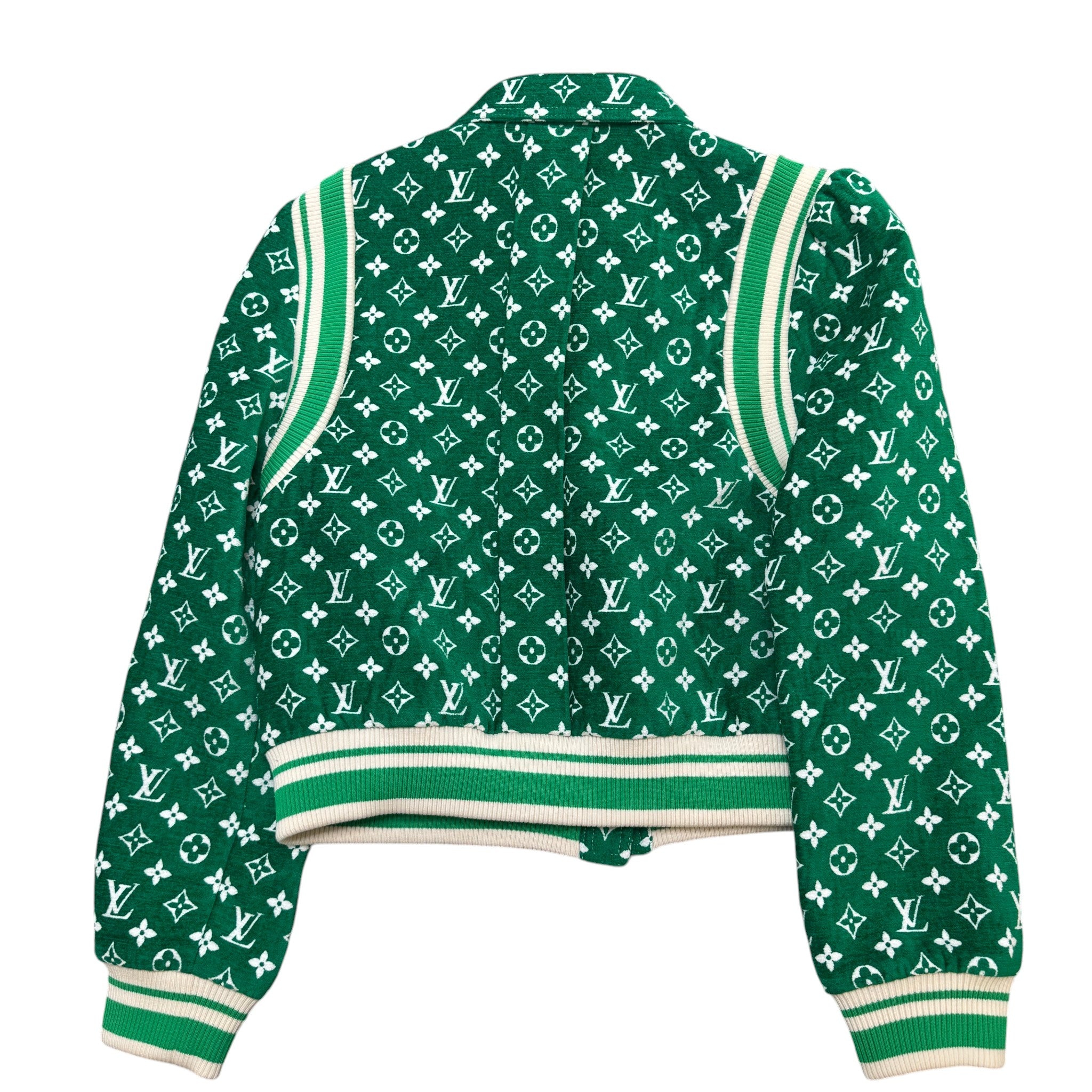 Women's Monogram Toweling Bomber Jacket Green Size 44 / UK 12