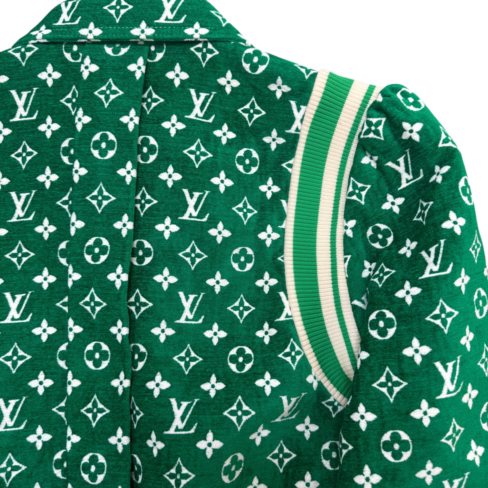 Women's Monogram Toweling Bomber Jacket Green Size 44 / UK 12