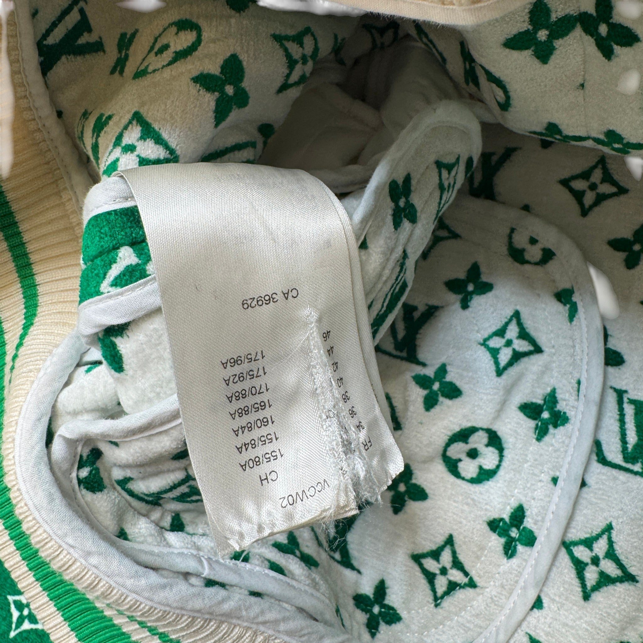 Women's Monogram Toweling Bomber Jacket Green Size 44 / UK 12