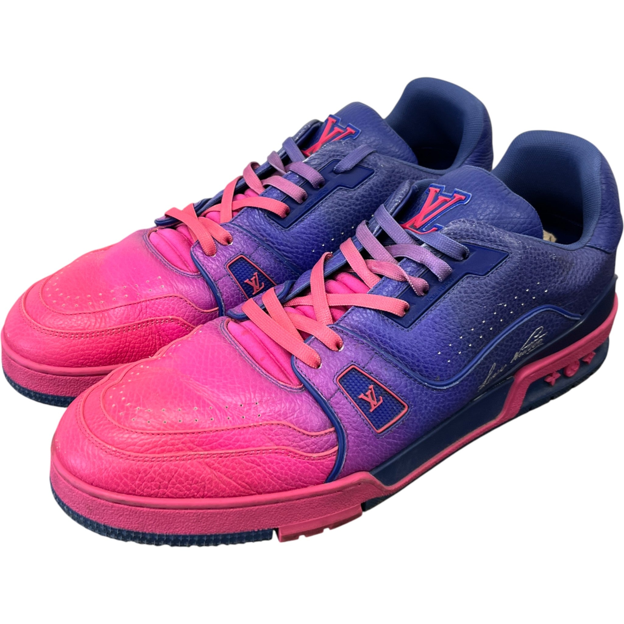 Men's Lv Ombre Low Trainers Pink Size EU 45 / UK 11