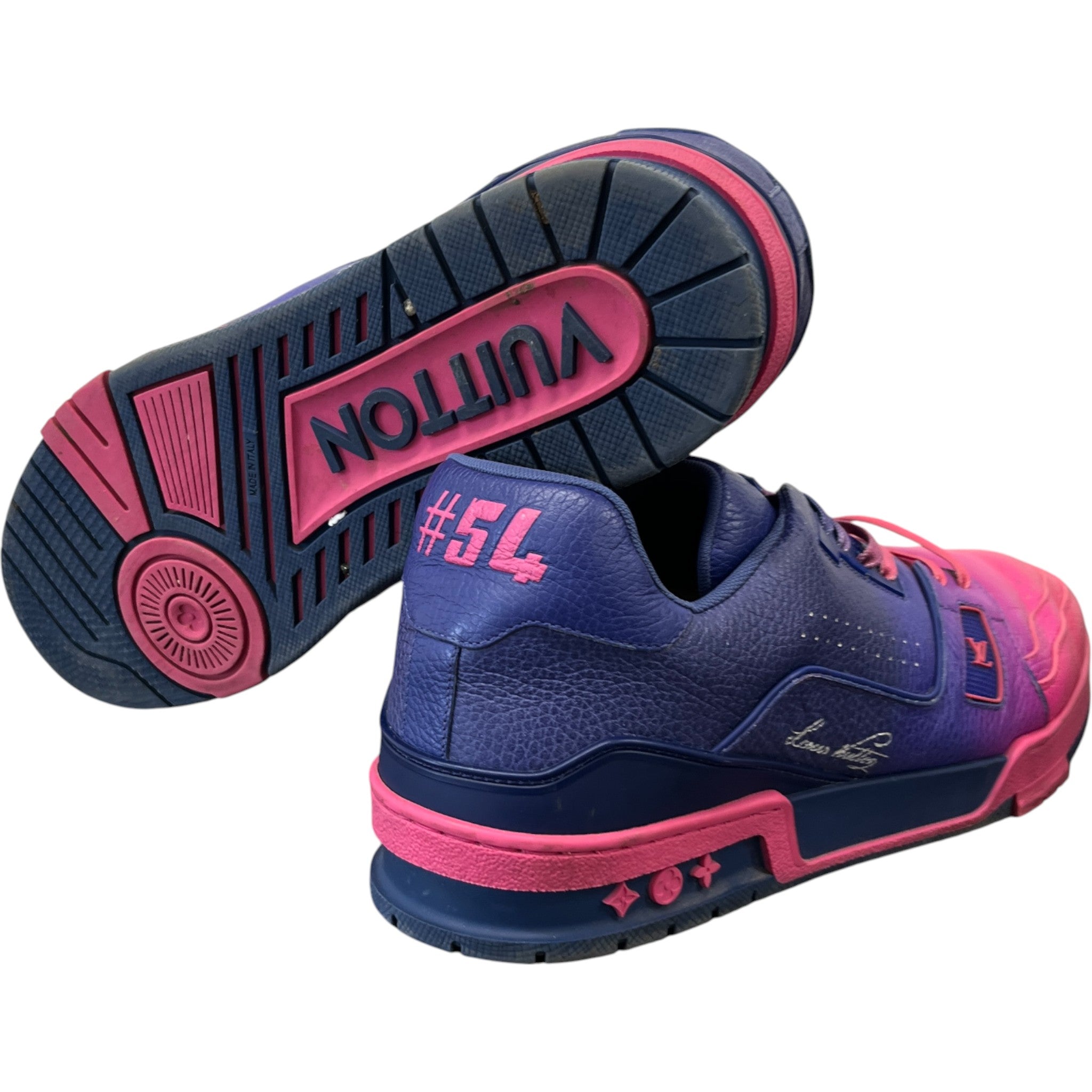 Men's Lv Ombre Low Trainers Pink Size EU 45 / UK 11