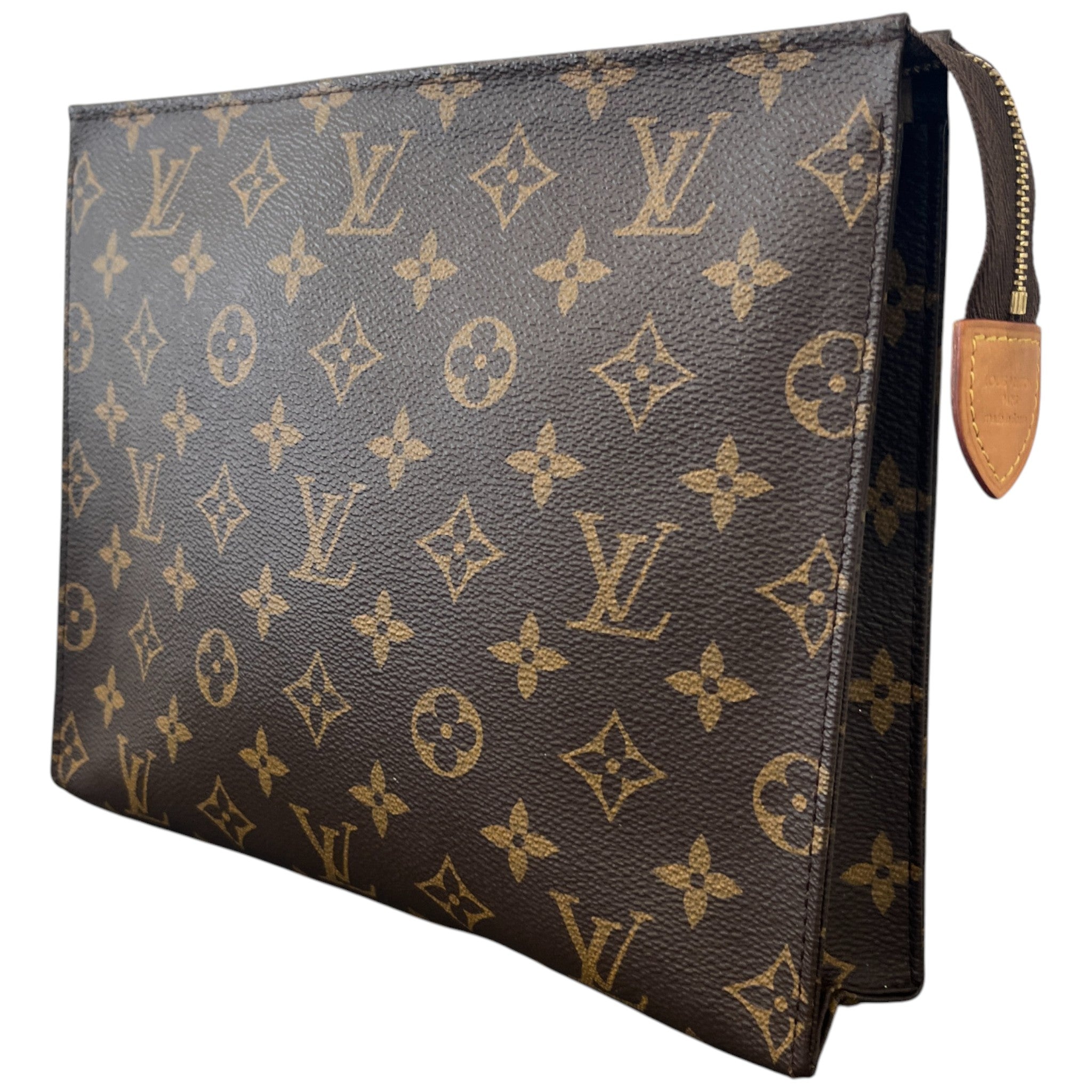 Women's Monogram Canvas 26 Toiletry Pouch Brown