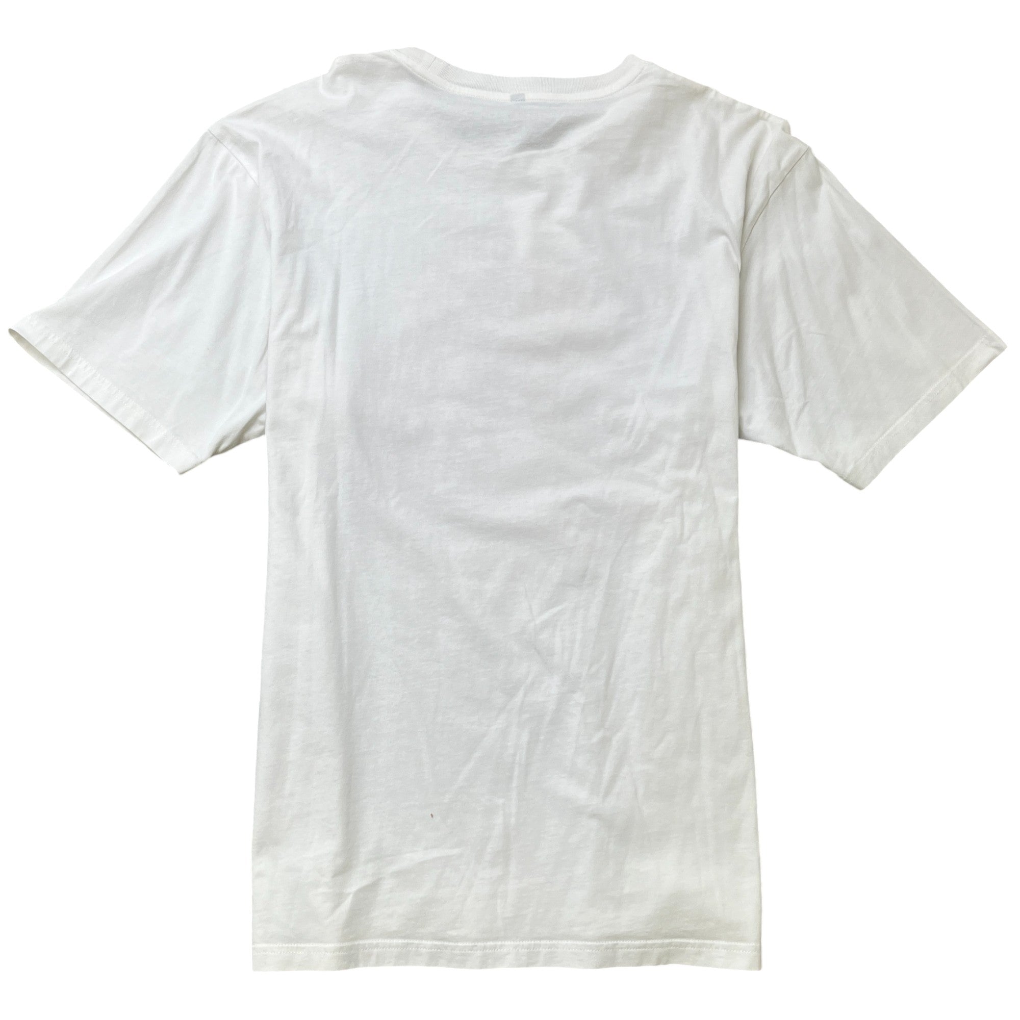 Men's Lions Head Logo Print T-Shirt White Size M