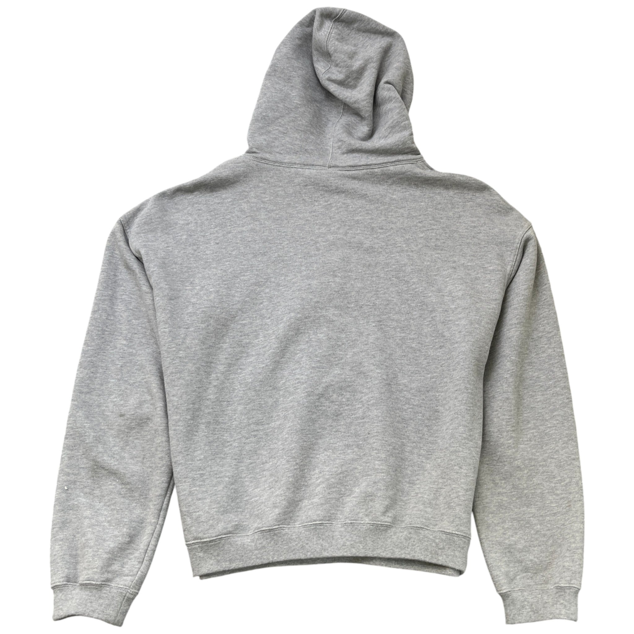 Men's Gg Logo Print Hoodie Grey Size M