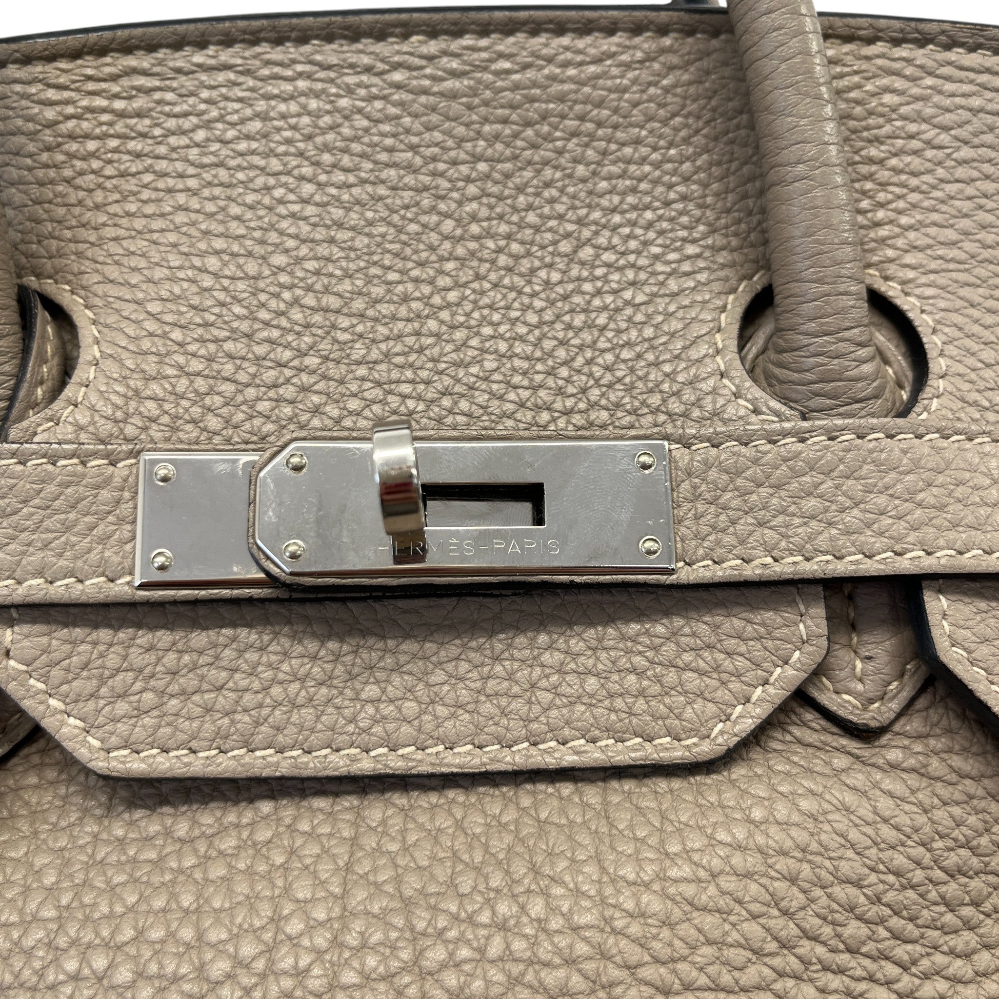 Women's Birkin 35 Togo Gris Etain Palladium Hardware Handbag Grey