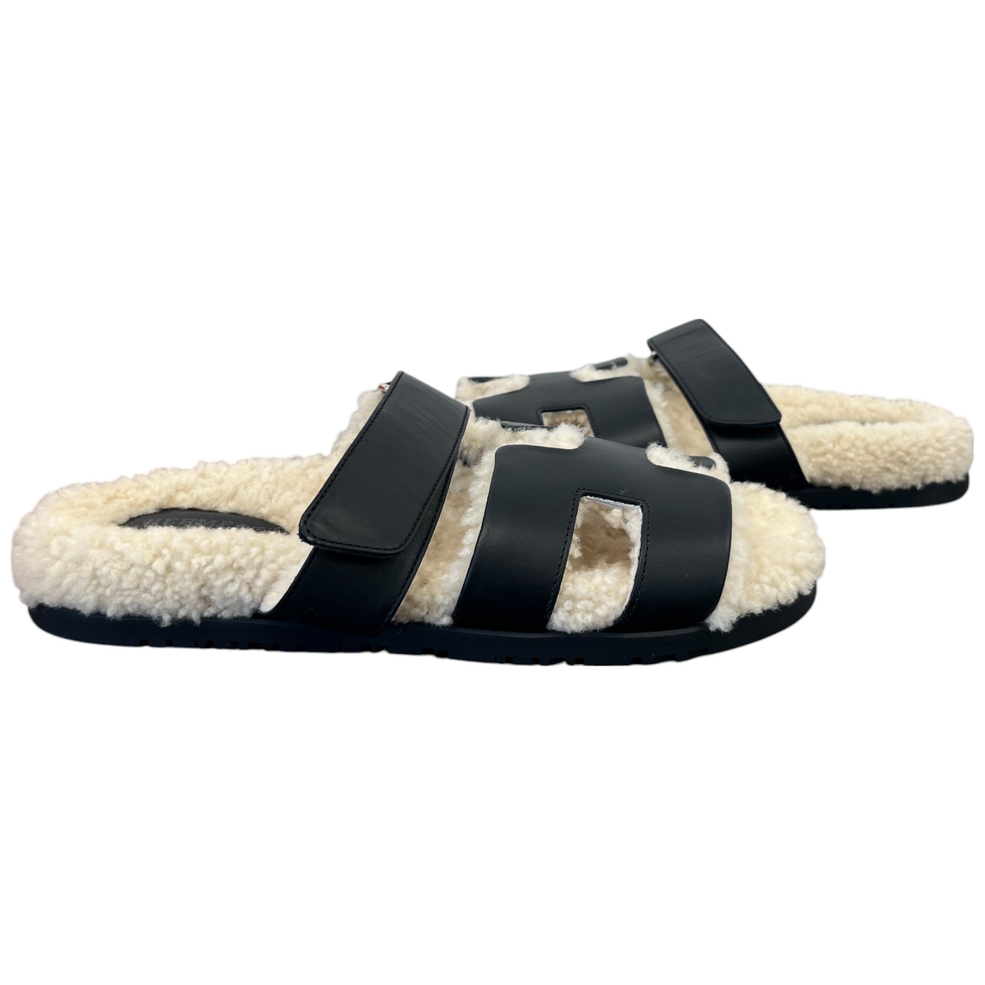 Women's Shearling Chypre Sandals Black Size EU 39.5 / UK 6.5