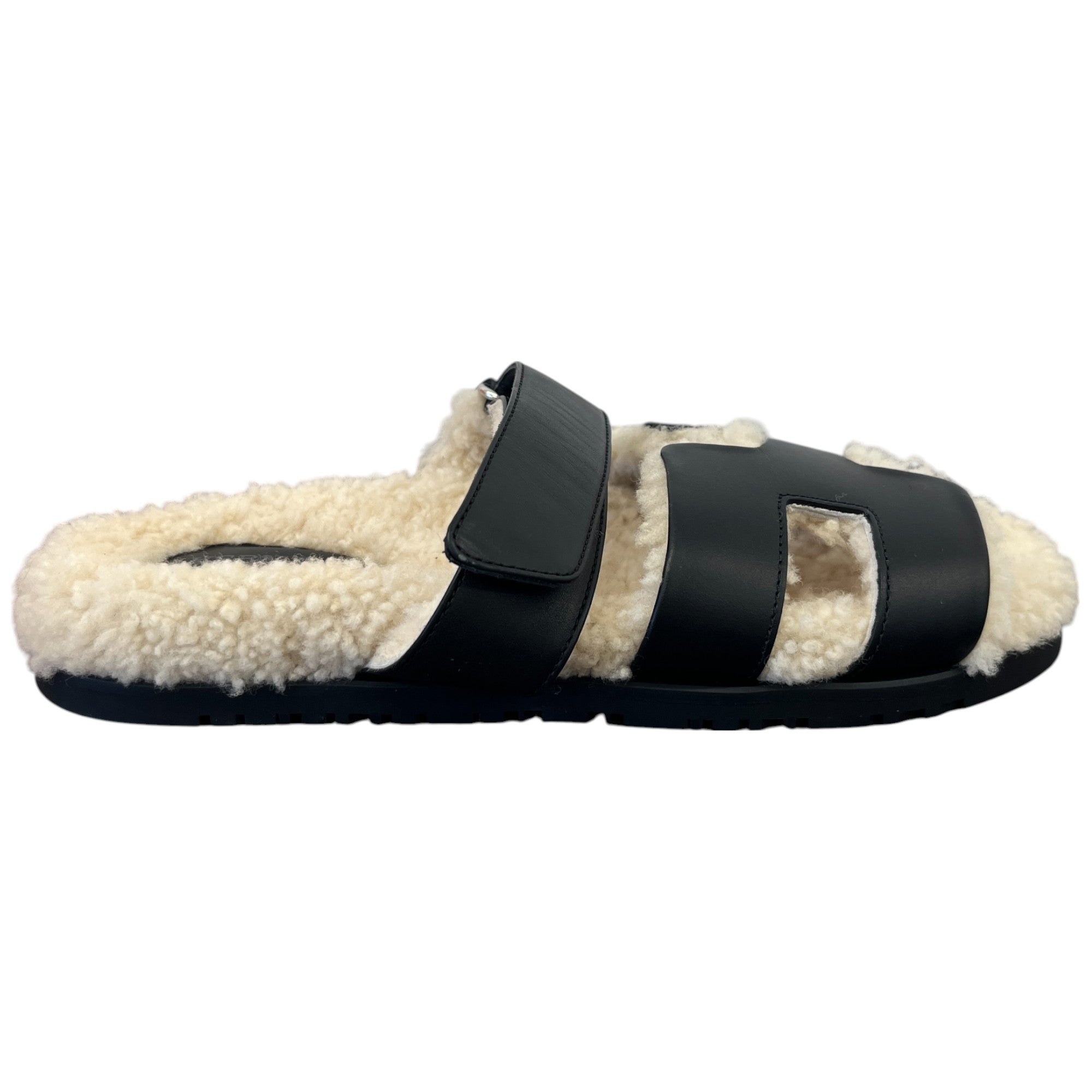 Women's Shearling Chypre Sandals Black Size EU 39.5 / UK 6.5