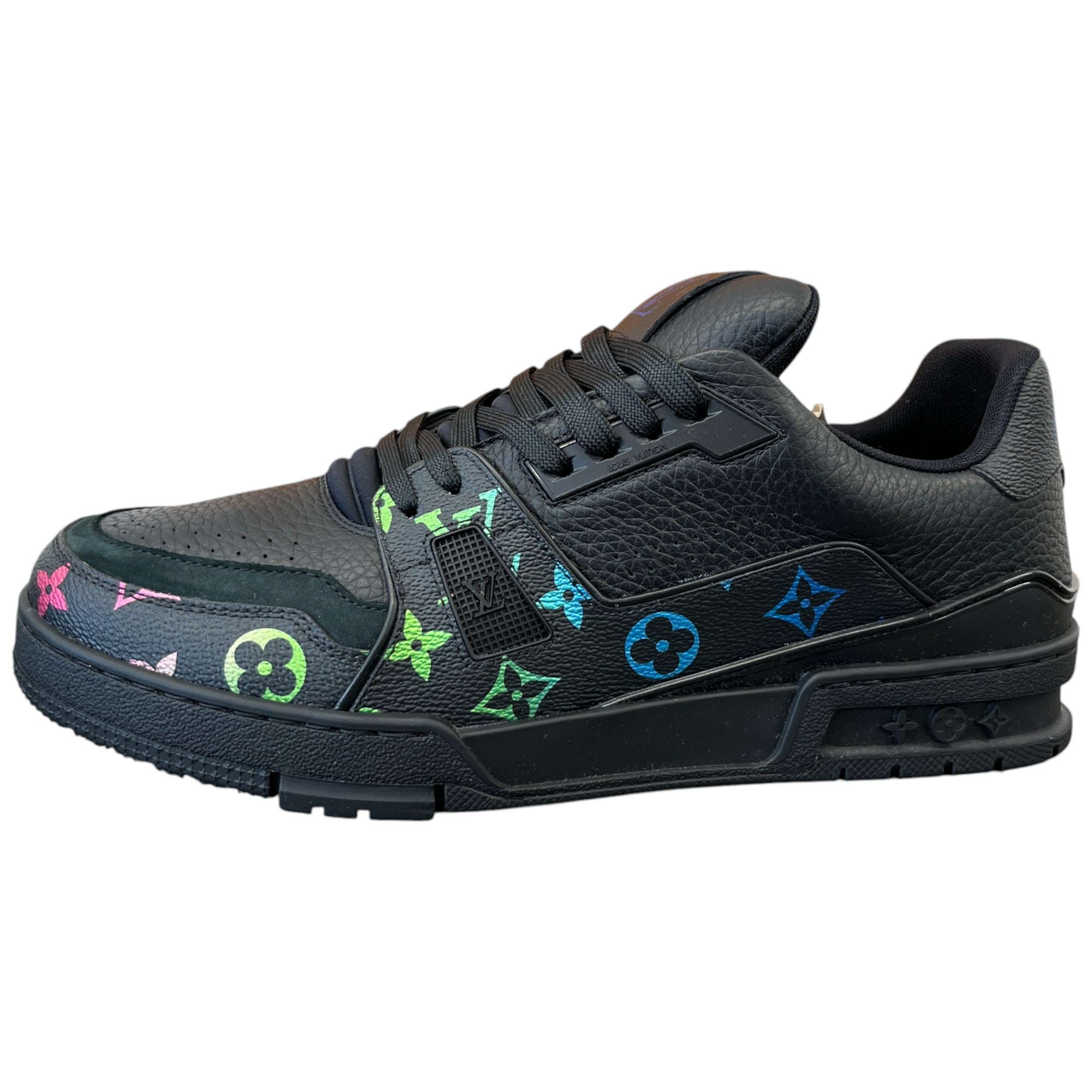 Men's Logo Print Rainbow Low Trainers Black Size EU 43 / UK 9