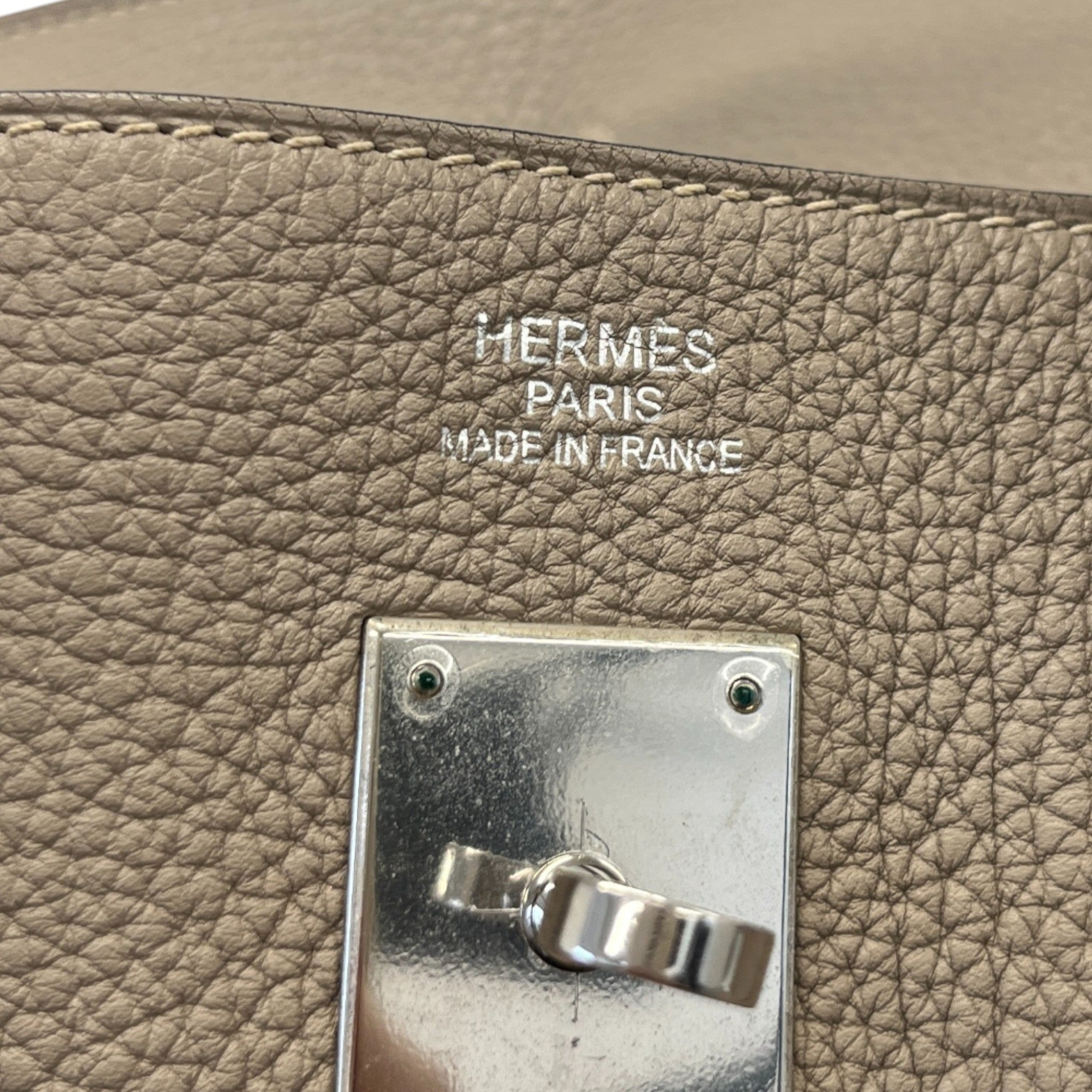 Women's Birkin 35 Togo Gris Etain Palladium Hardware Handbag Grey