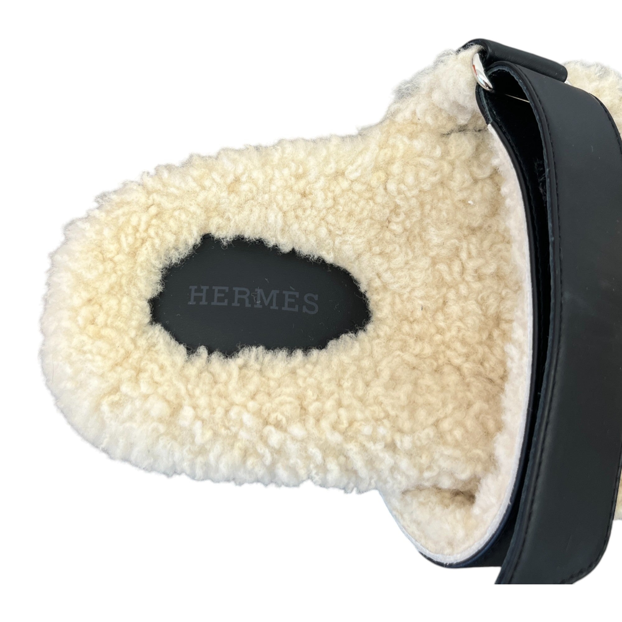 Women's Shearling Chypre Sandals Black Size EU 39.5 / UK 6.5