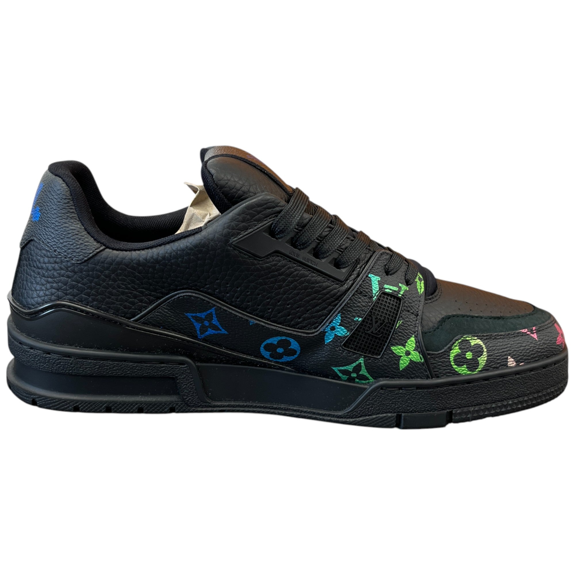 Men's Logo Print Rainbow Low Trainers Black Size EU 43 / UK 9