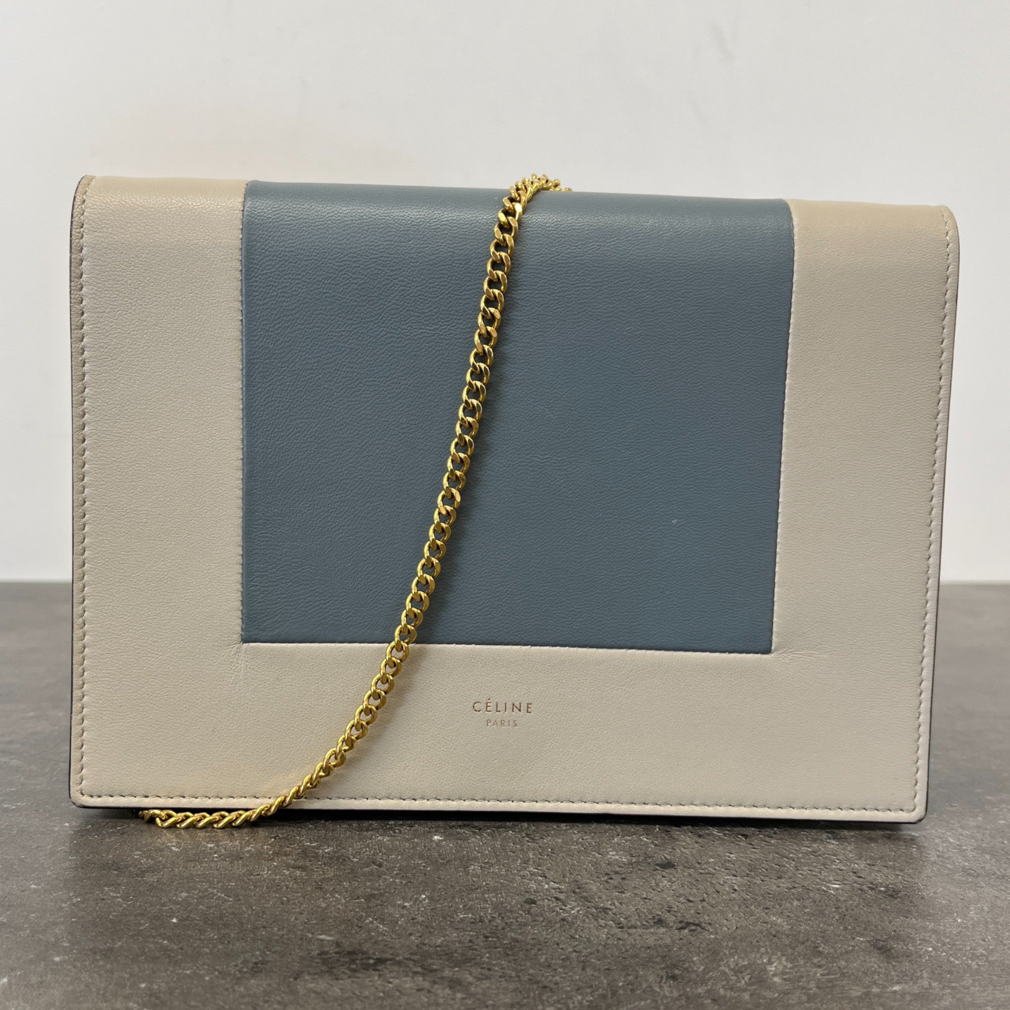 Women's Frame Wallet On Chain Handbag Beige