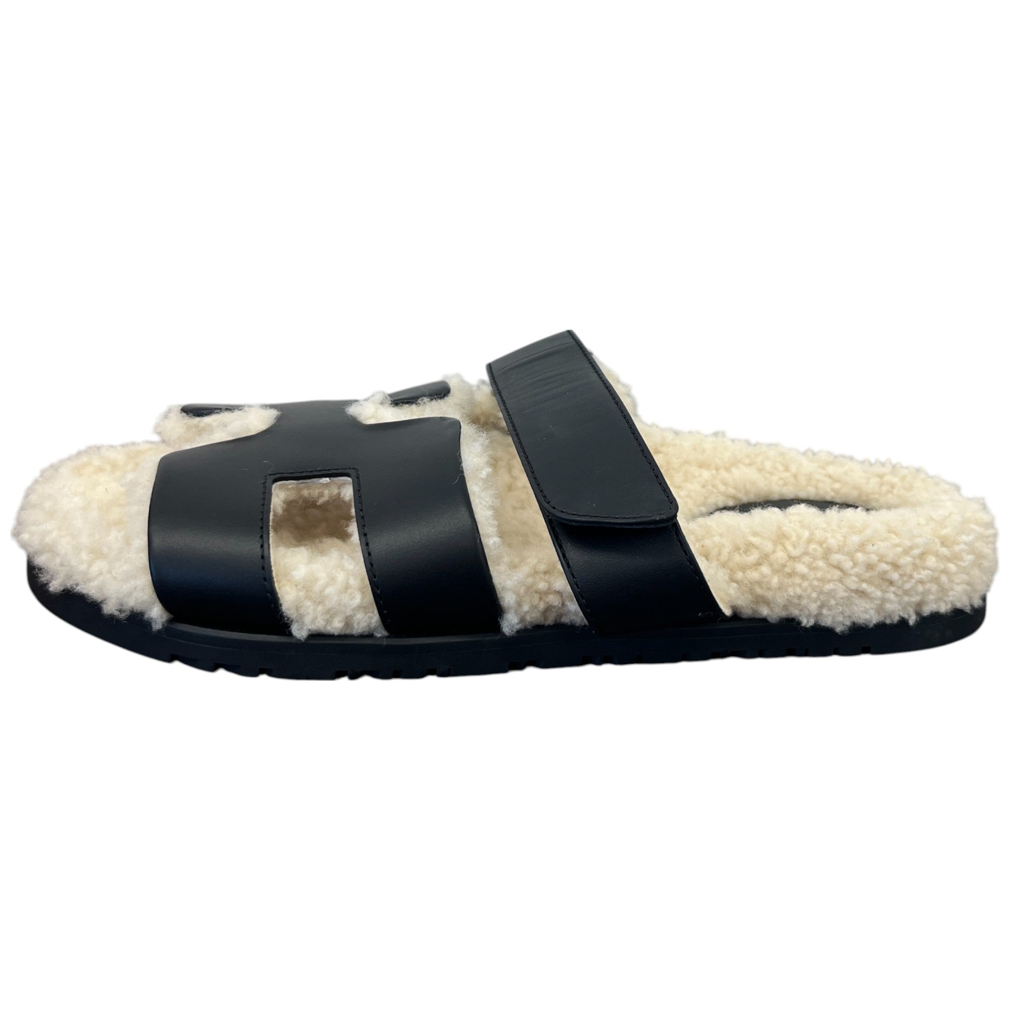 Women's Shearling Chypre Sandals Black Size EU 39.5 / UK 6.5