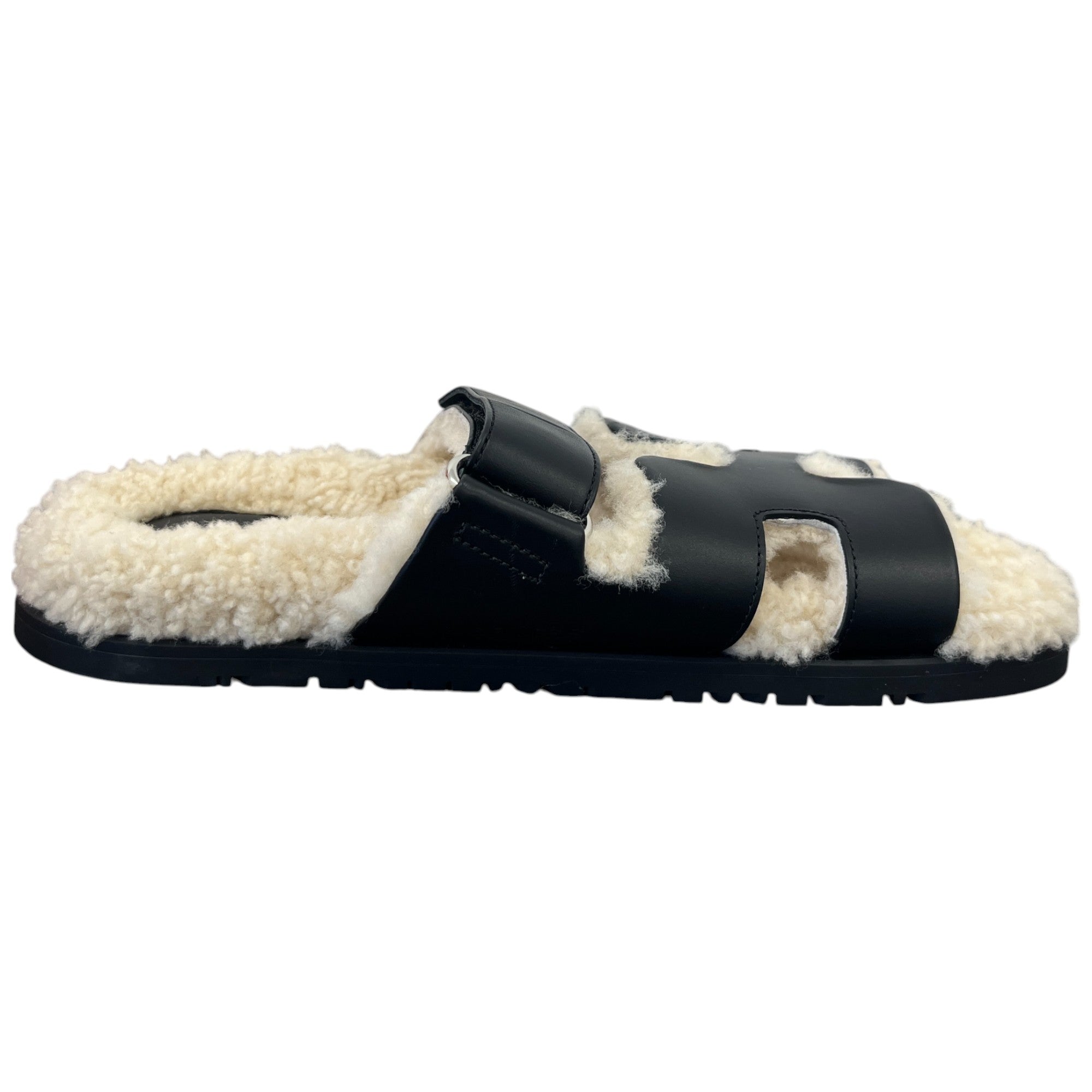 Women's Shearling Chypre Sandals Black Size EU 39.5 / UK 6.5