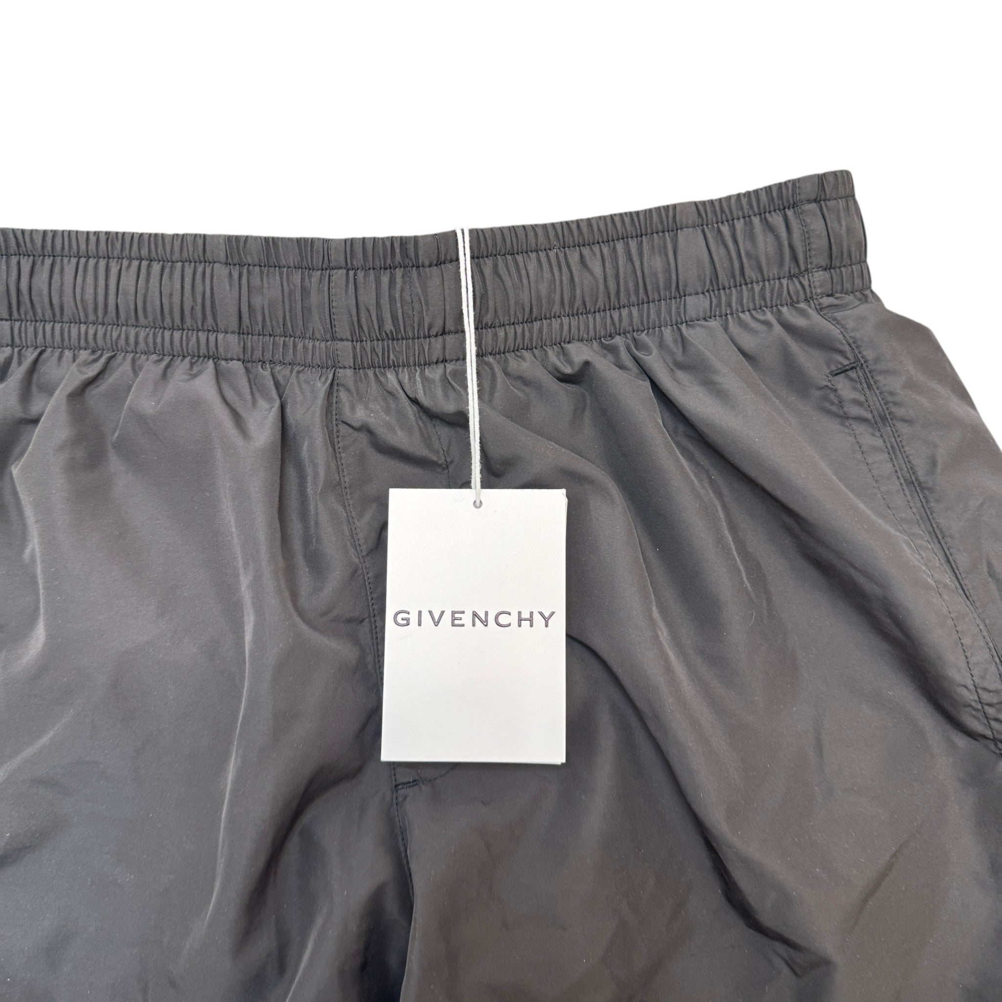 Men's Logo Print Swim Shorts Black Size S