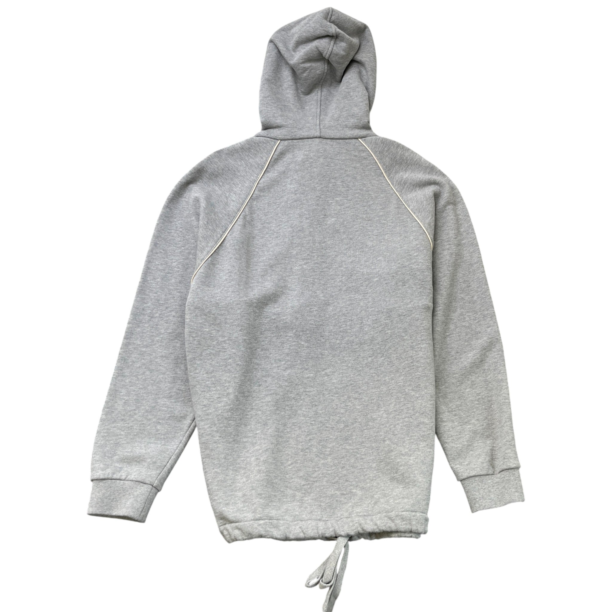 Men's Web Half Zip Hoodie Grey Size M