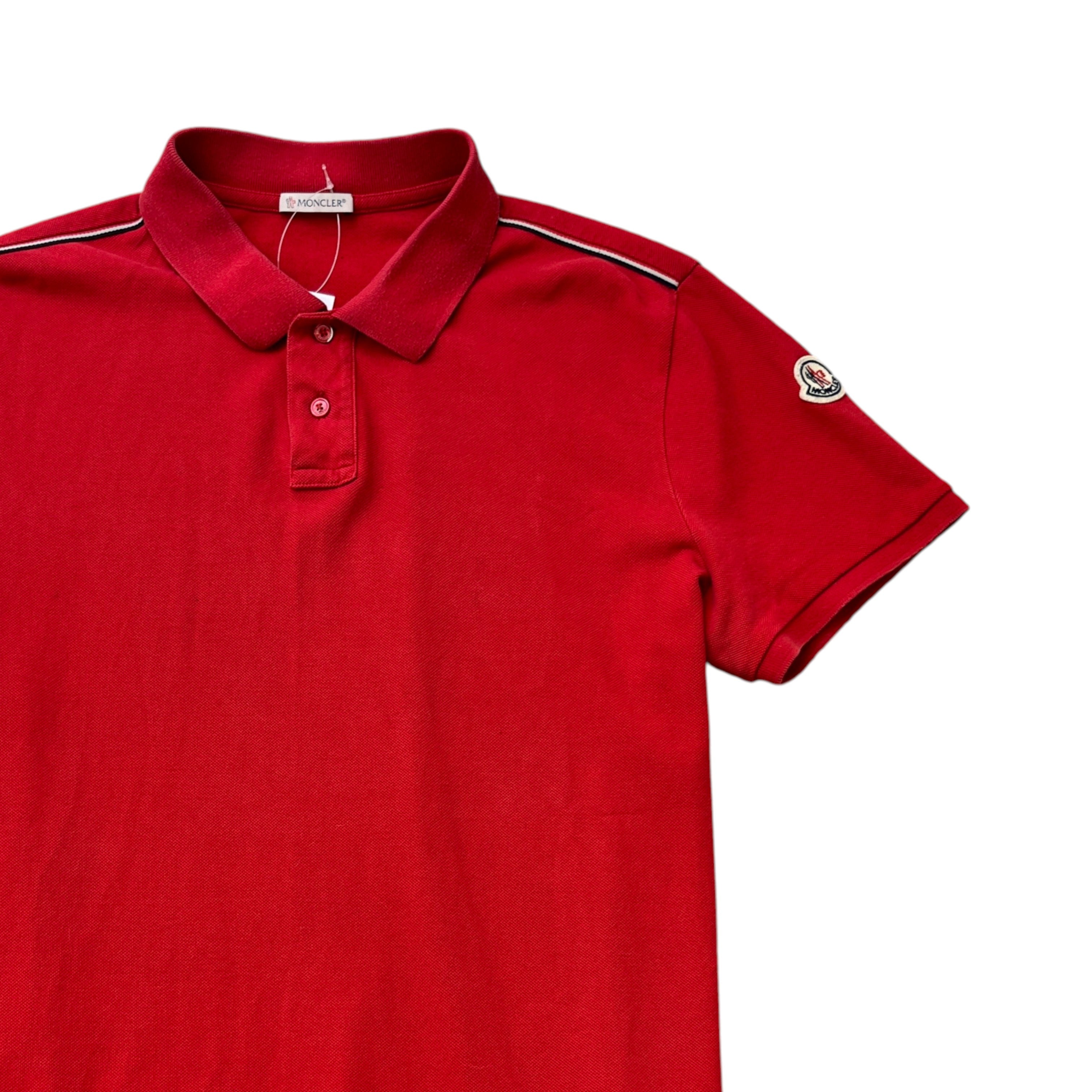 Men's Maglia Polo Shirt Red Size L