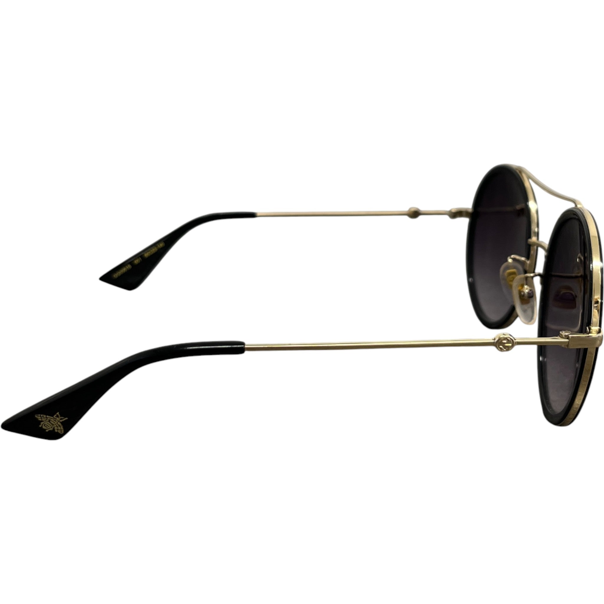 Women's Gg0061S Round Sunglasses Black