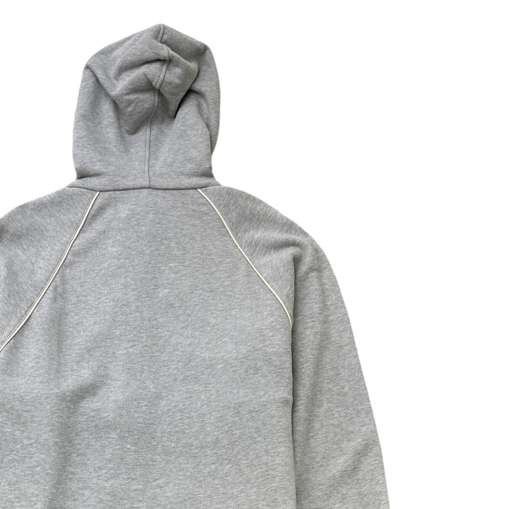 Men's Web Half Zip Hoodie Grey Size M