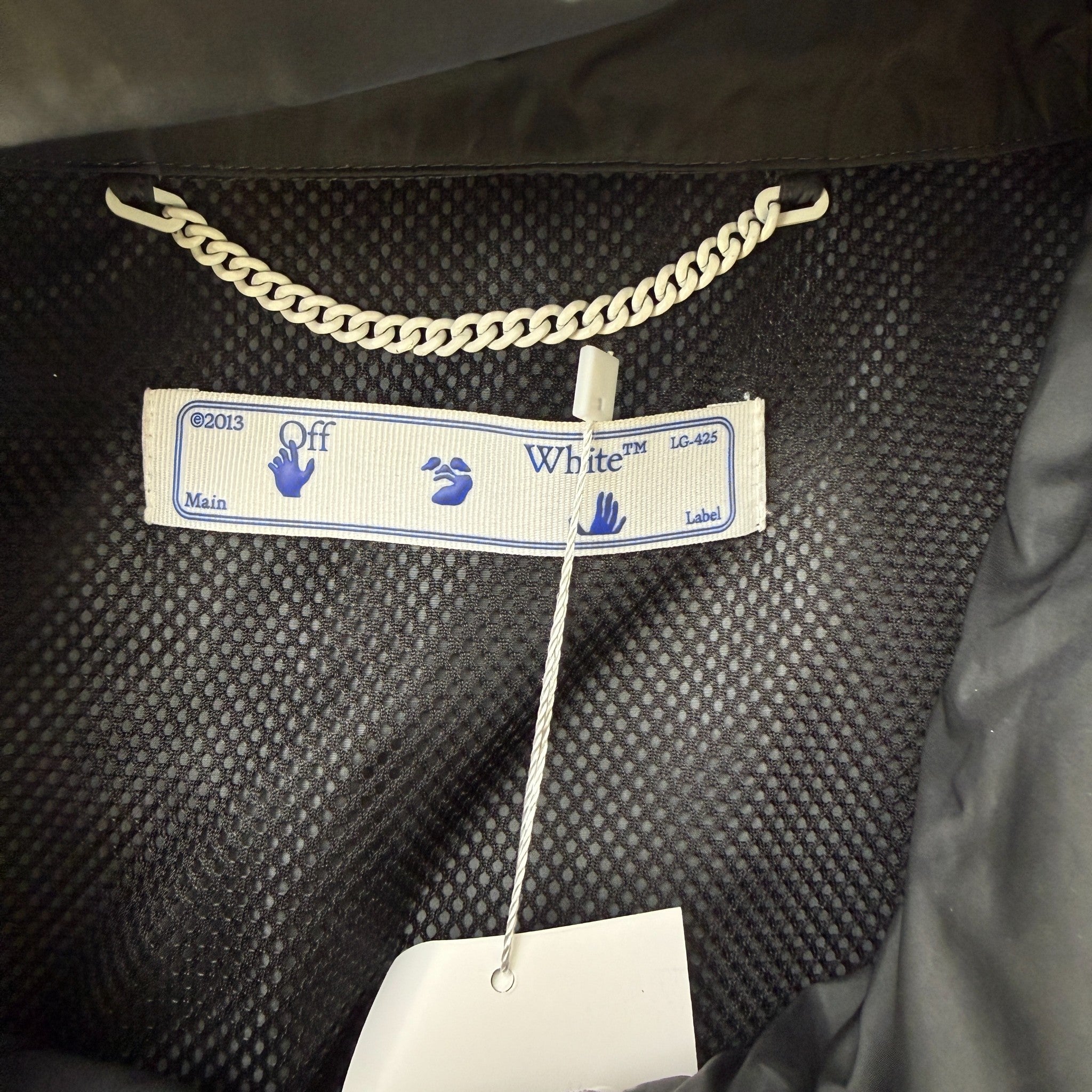 Men's Logo Windbreaker Black Size XL