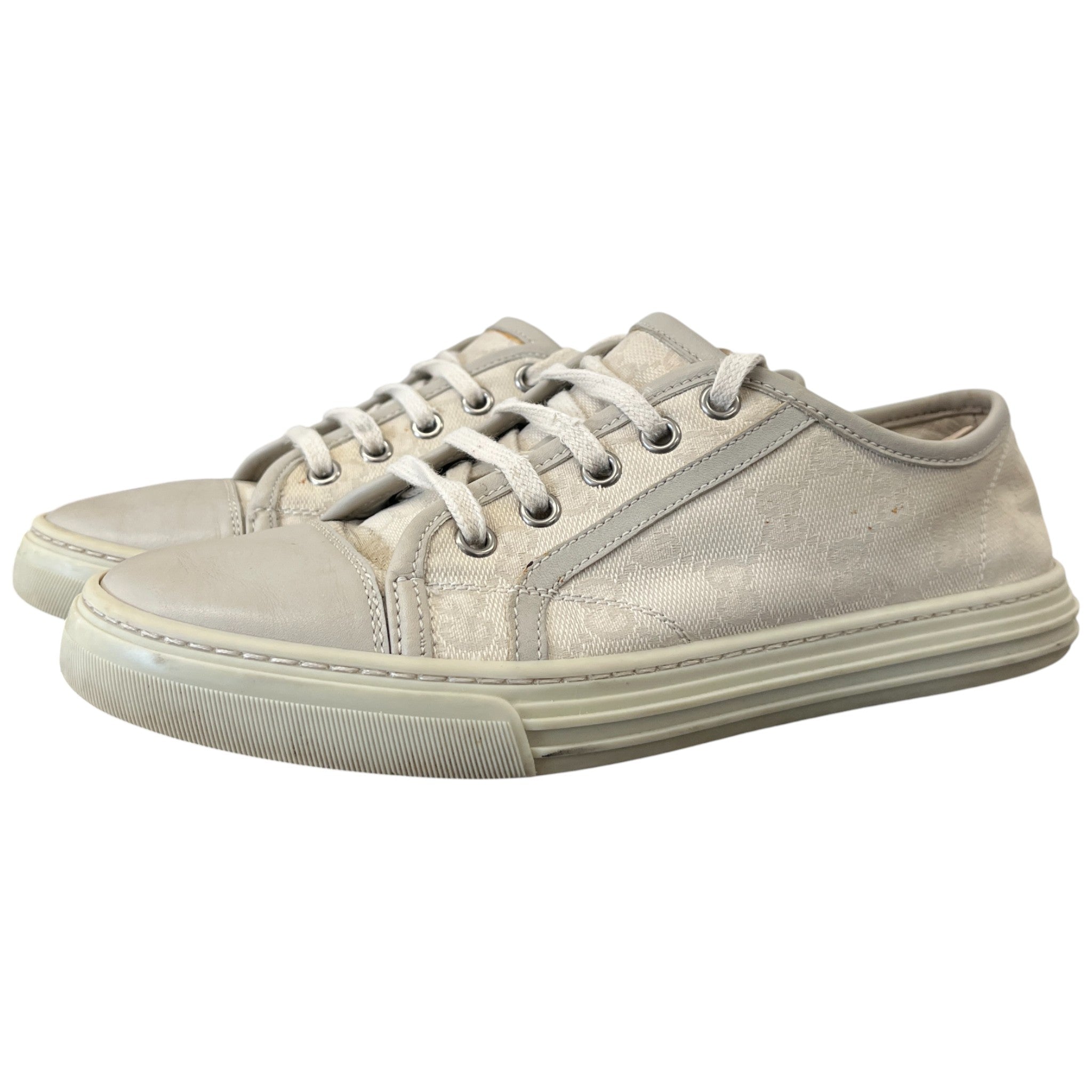 Women's Gg Canvas Low Trainers Grey Size EU 36.5 / UK 3.5