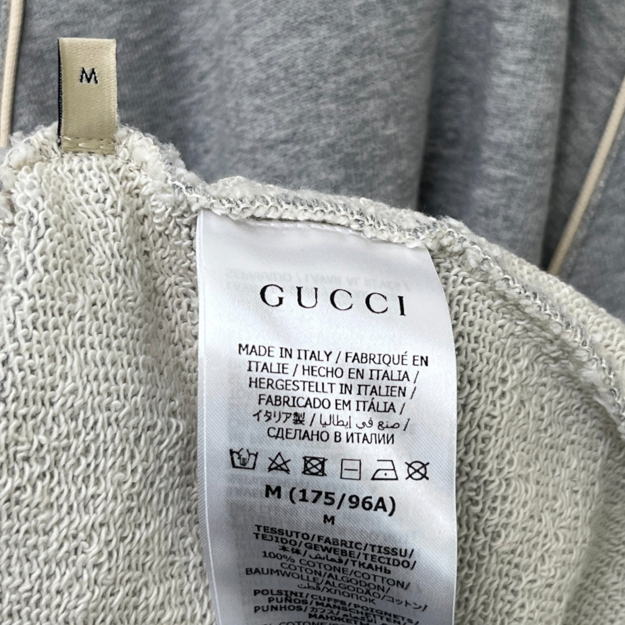 Men's Web Half Zip Hoodie Grey Size M