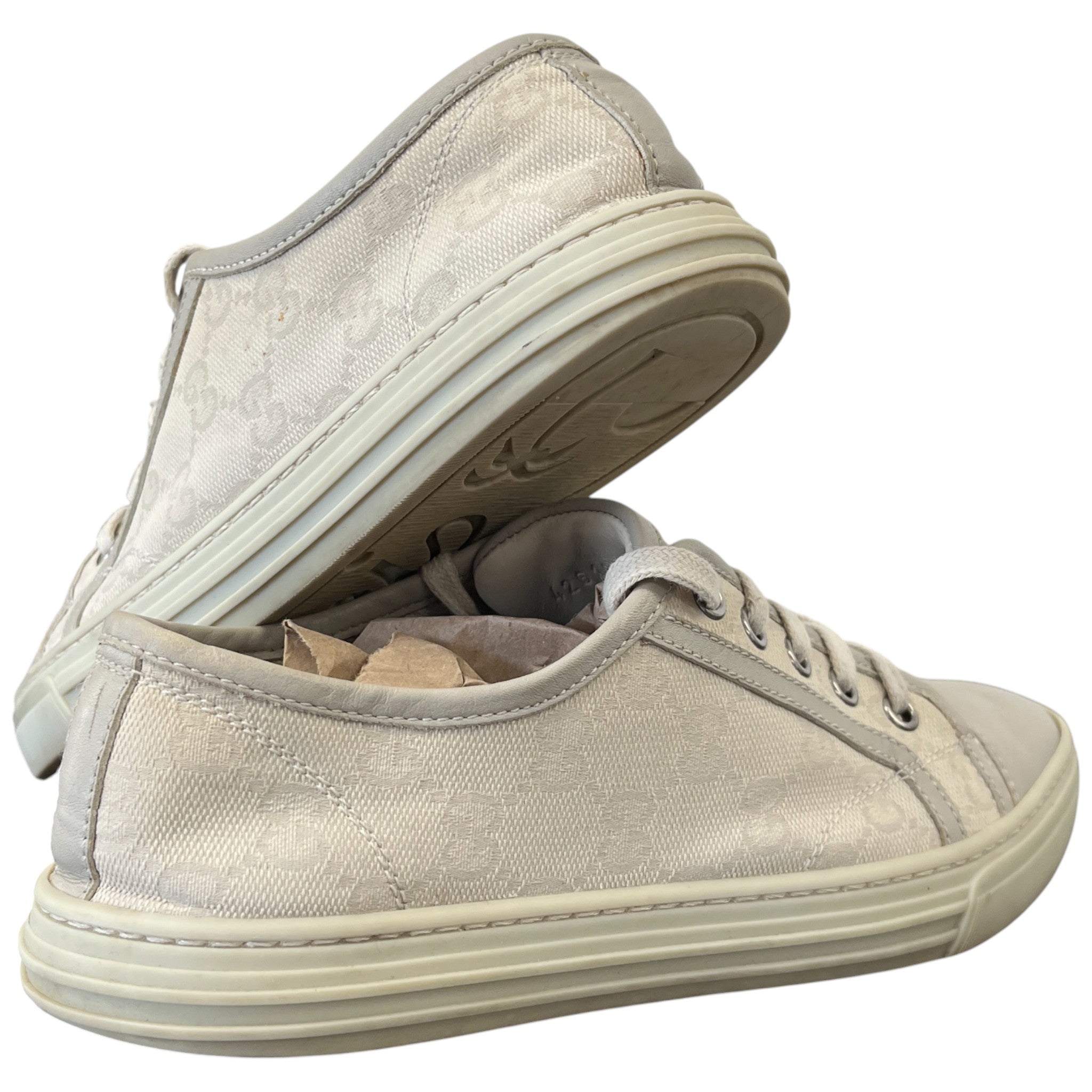 Women's Gg Canvas Low Trainers Grey Size EU 36.5 / UK 3.5