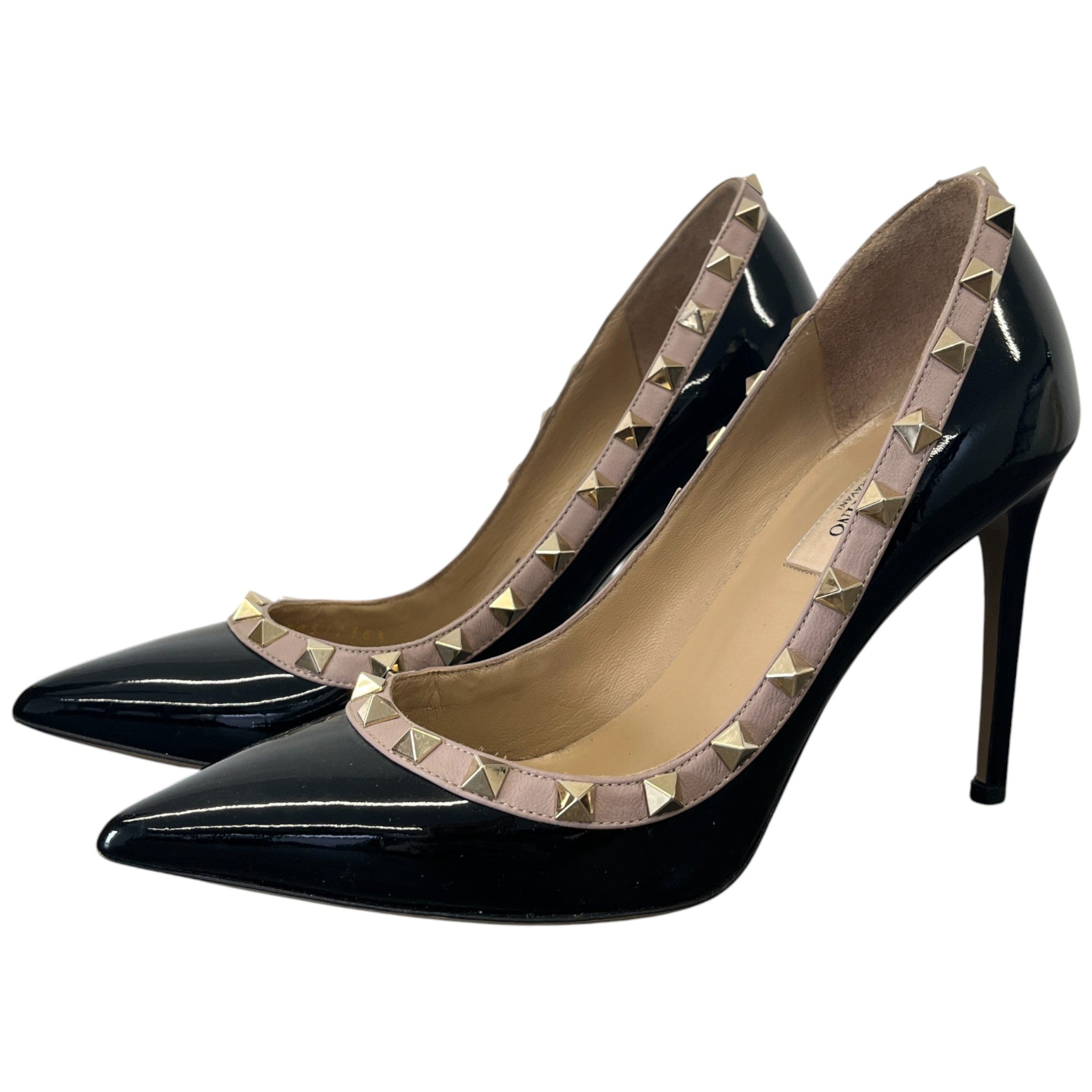 Women's Rockstud Heels Black Size EU 36.5 / UK 3.5