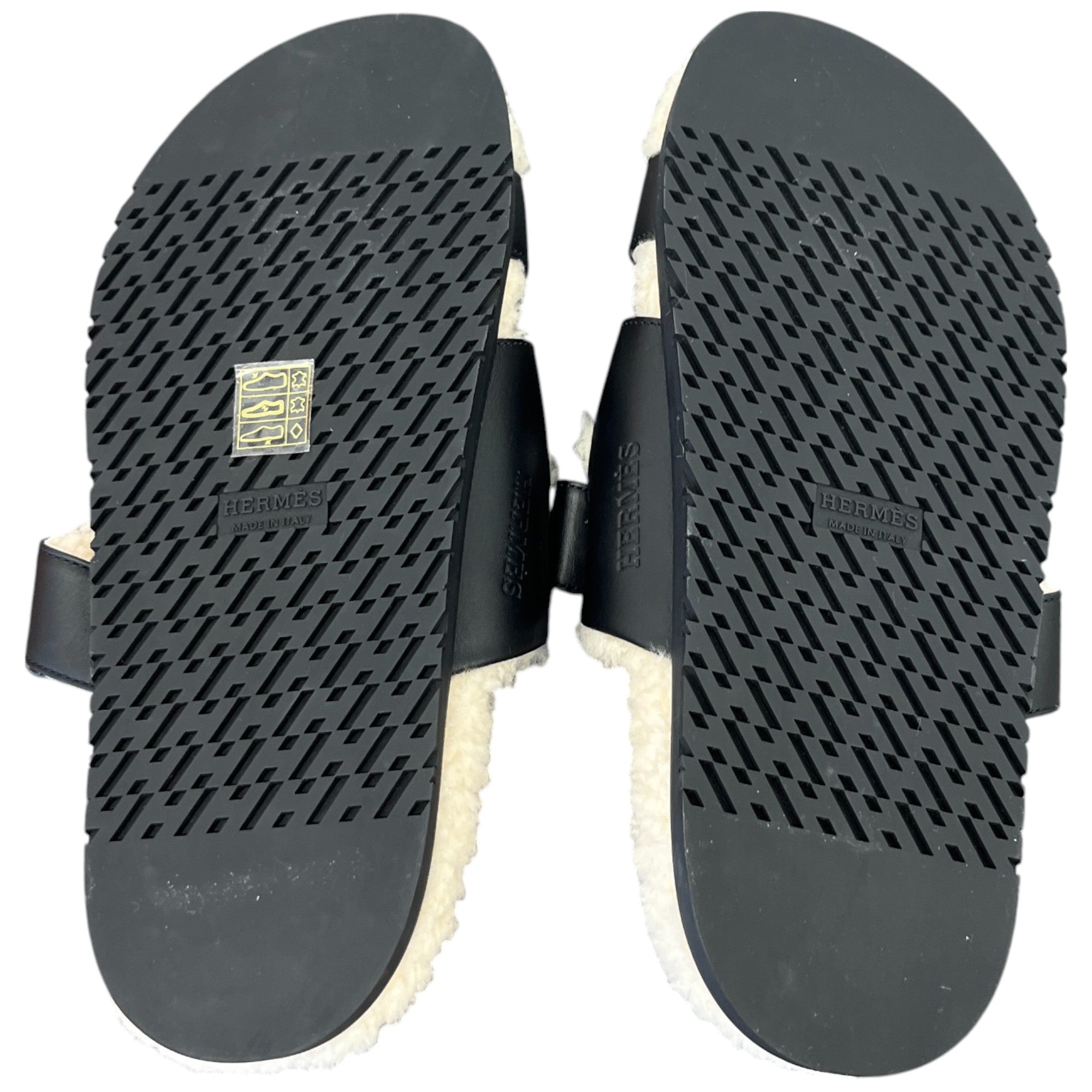 Women's Shearling Chypre Sandals Black Size EU 39.5 / UK 6.5