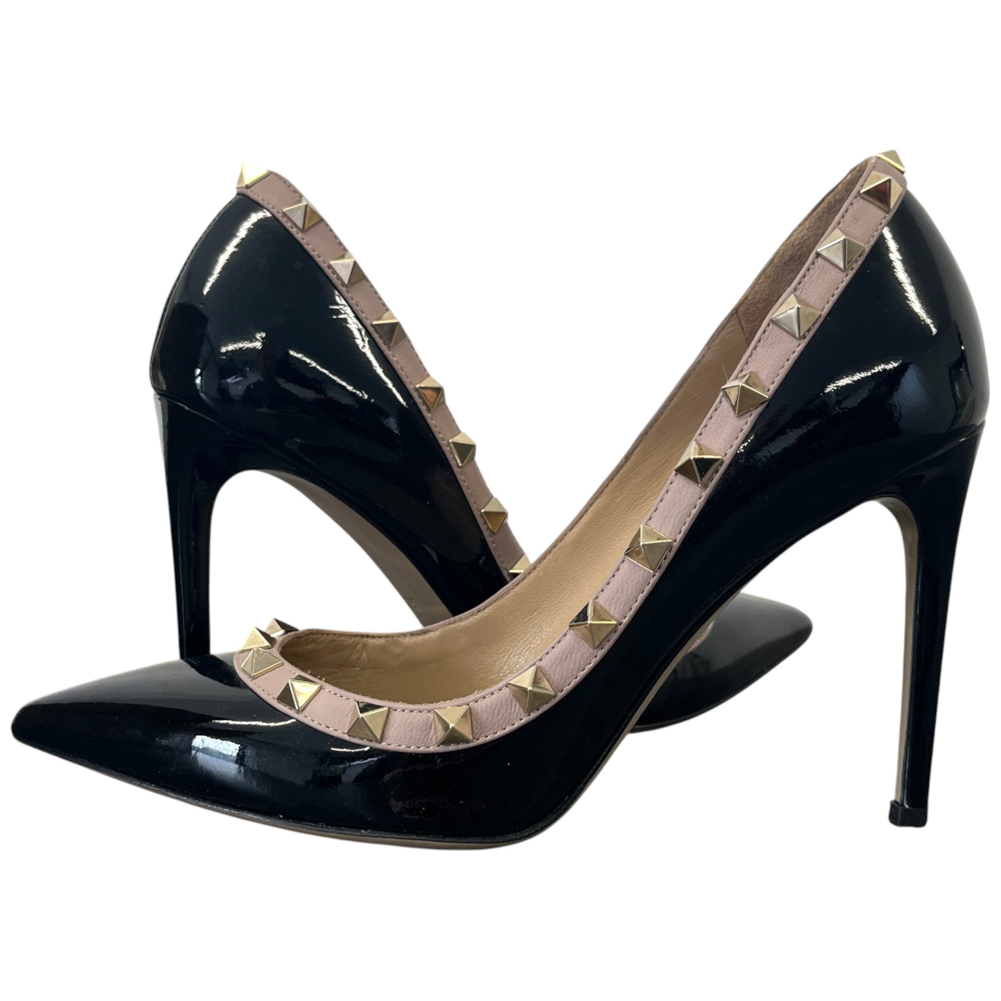 Women's Rockstud Heels Black Size EU 36.5 / UK 3.5