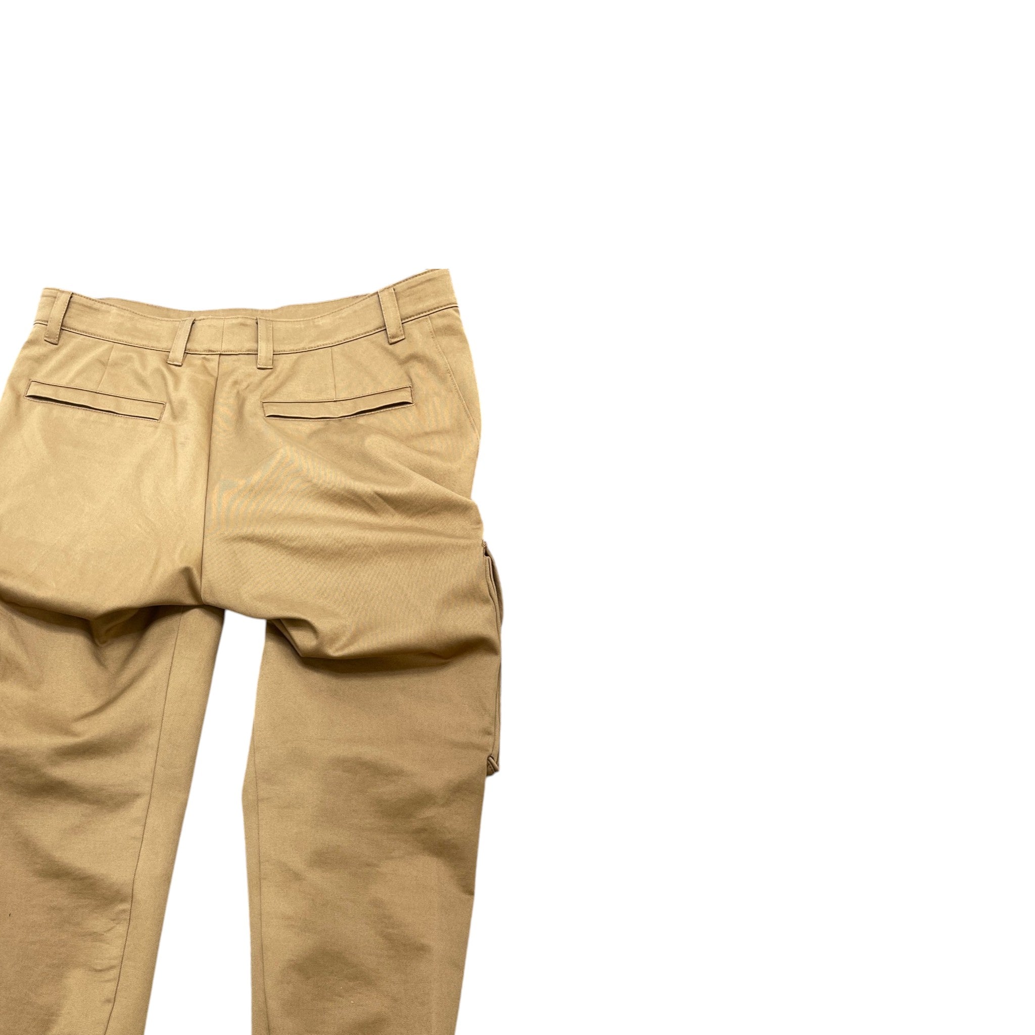 Men's Re-Nylon Plaque Logo Cargos Beige Size IT 52 / UK 36