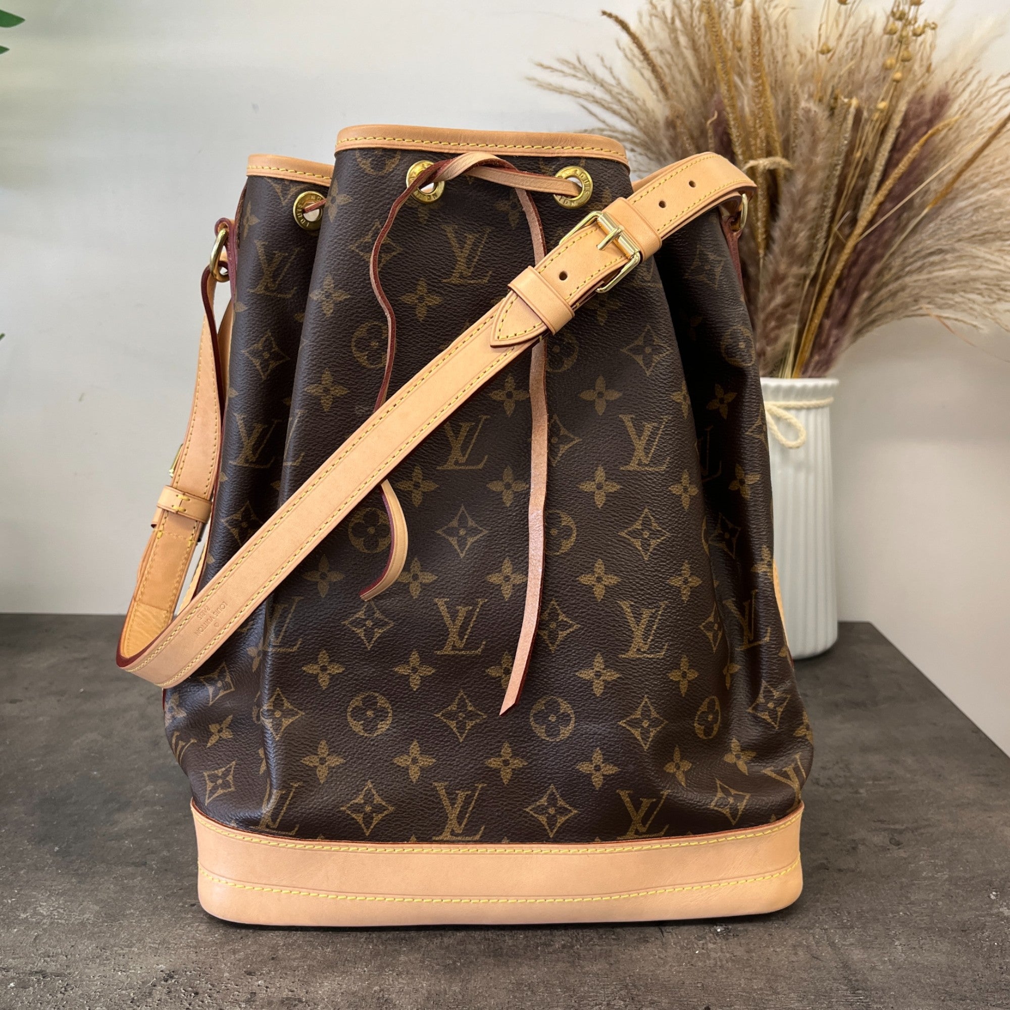 Women's Monogram Petit Noé Bucket Bag Brown