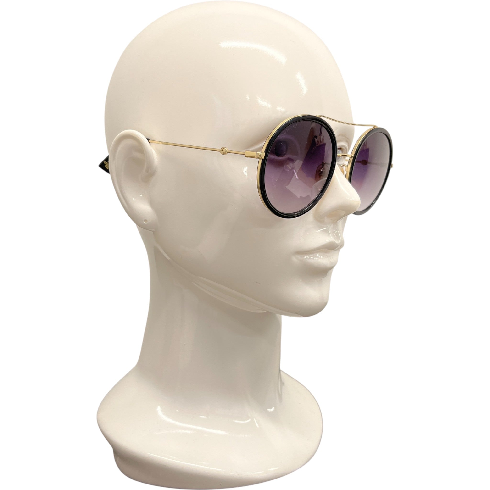 Women's Gg0061S Round Sunglasses Black