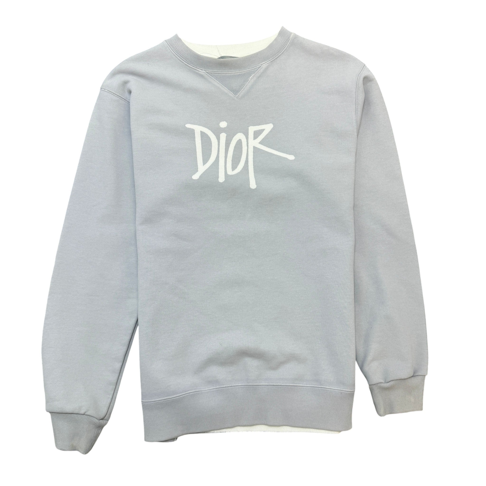 Men's X Shawn Stussy Graffiti Jumper Grey Size S