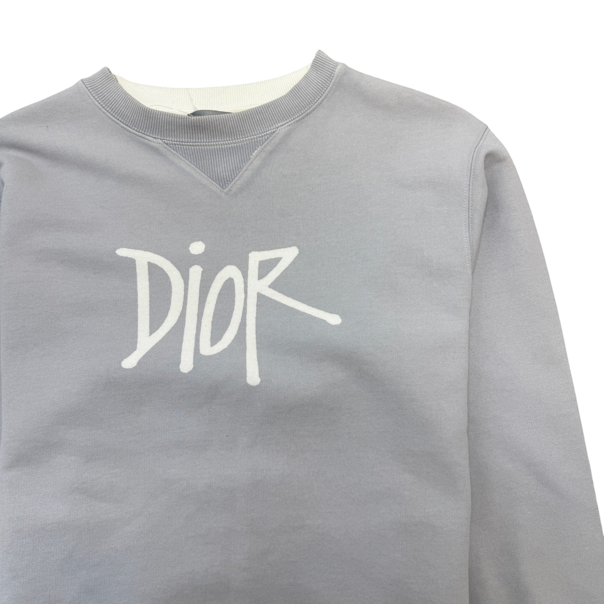Men's X Shawn Stussy Graffiti Jumper Grey Size S
