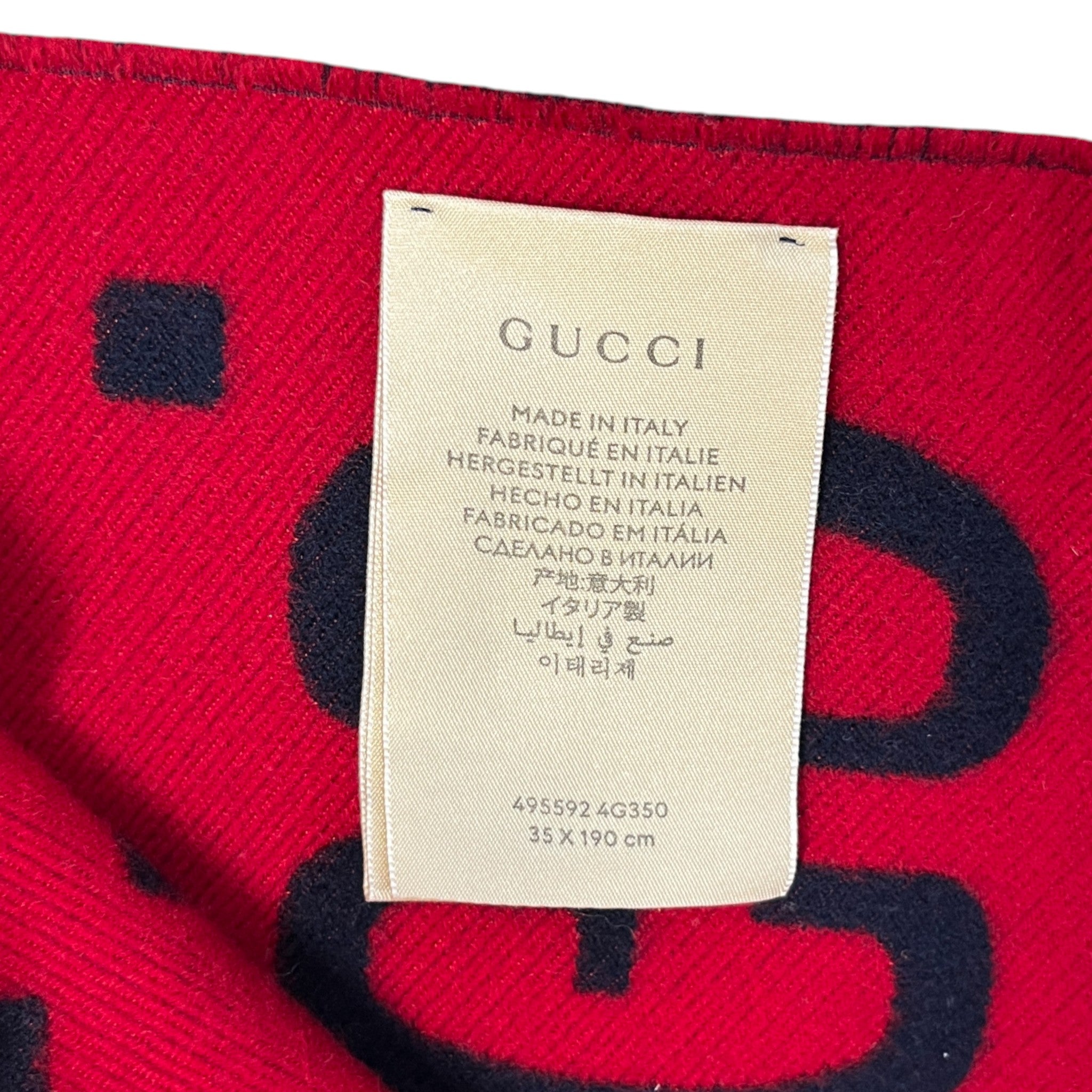 Men's Gg Supreme Scarf Blue