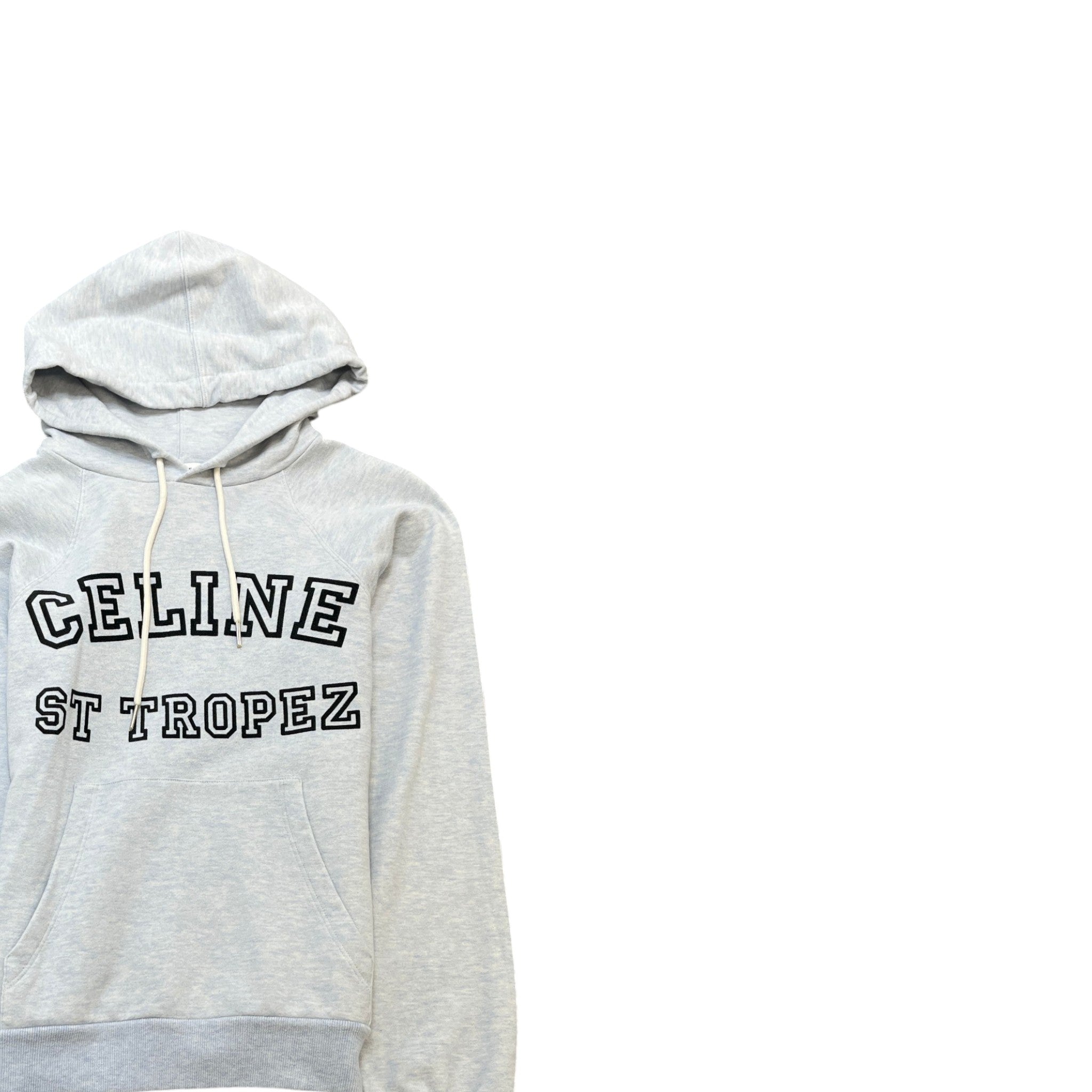 Women's Logo Print Hoodie Grey Size XS