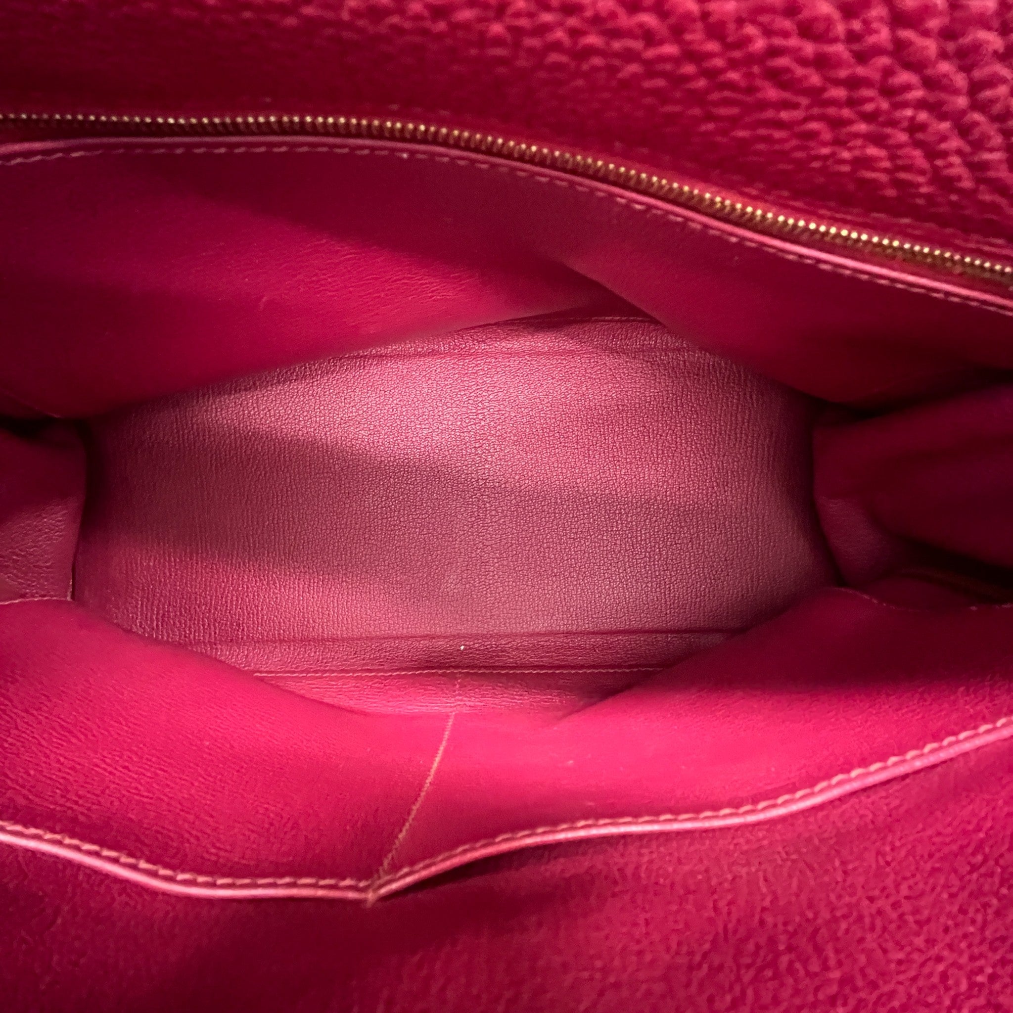 Women's Kelly 35 Clemence Rouge Bag Burgundy