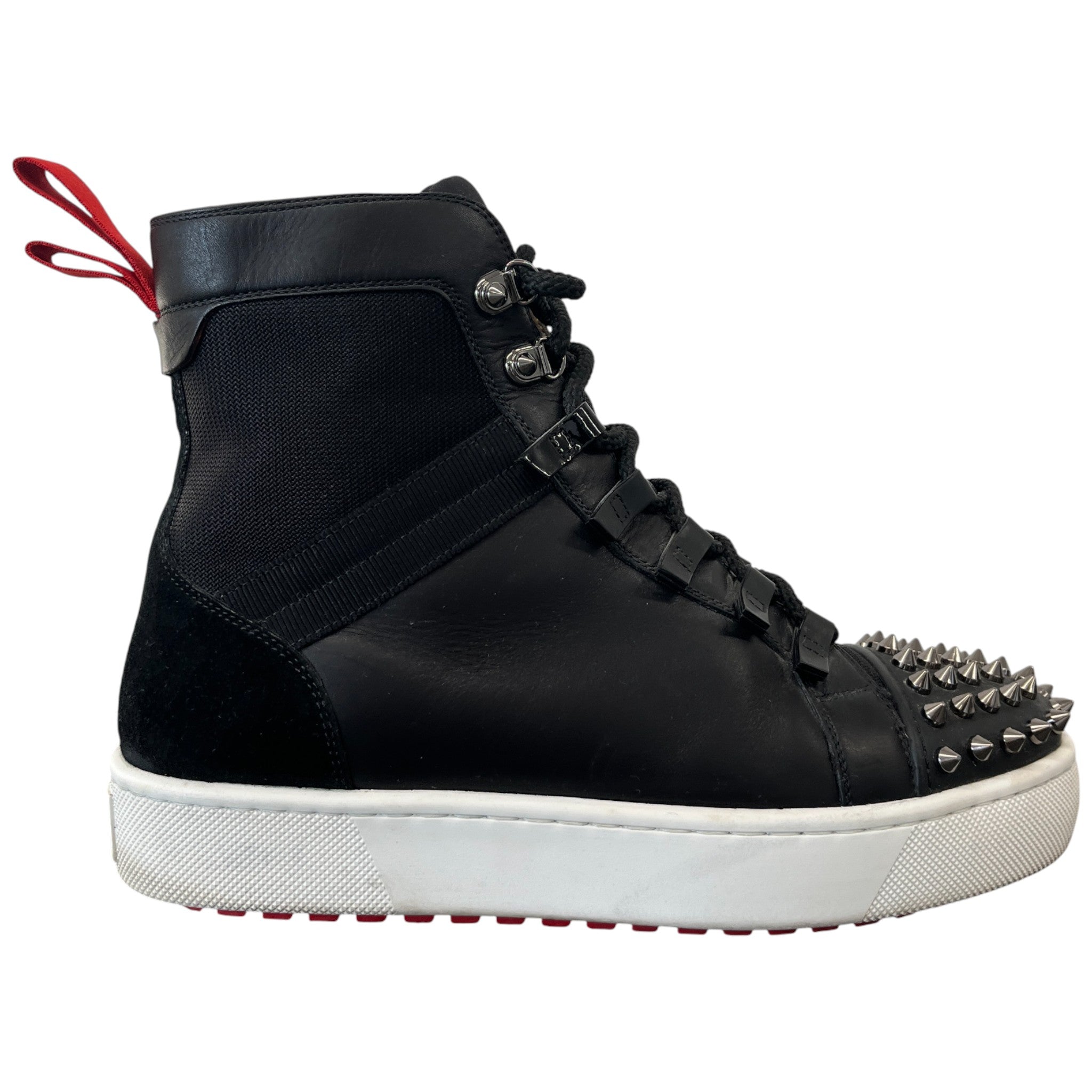 Men's Smartic Flat High Trainers Black Size EU 42.5 / UK 8.5