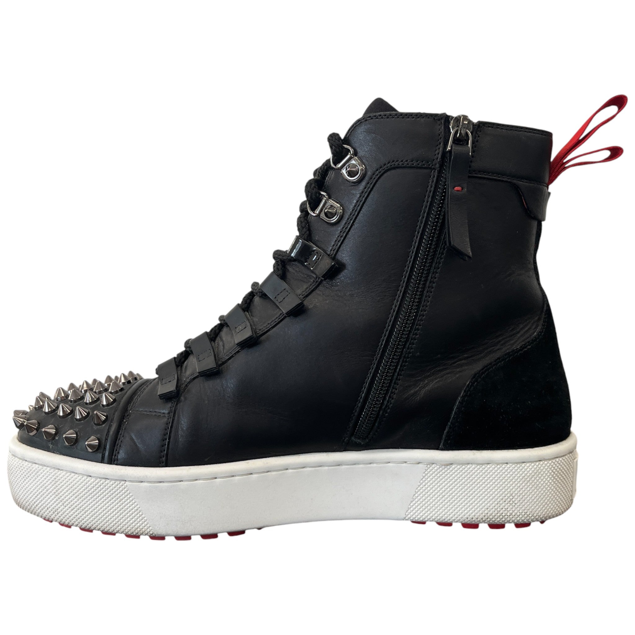 Men's Smartic Flat High Trainers Black Size EU 42.5 / UK 8.5