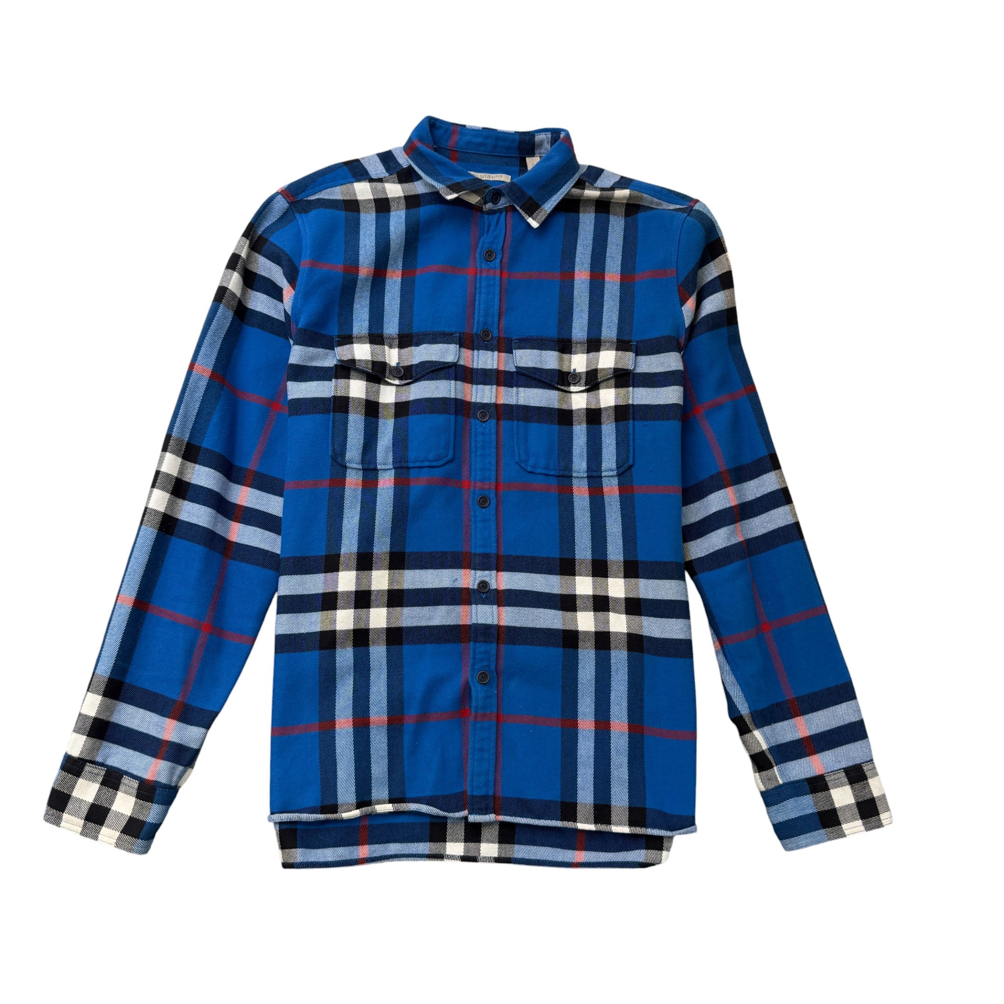 Men's Check OverShirt Blue Size XL